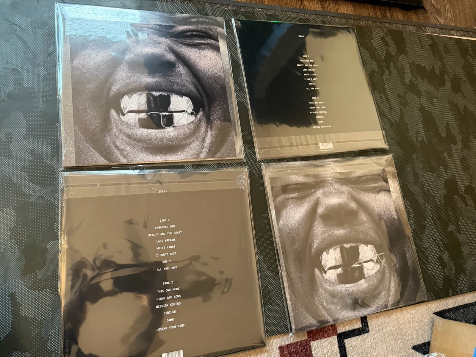 LOT OF(4) AUTOGRAPHED SIGNED INSERT Kanye West Ye Bully Black Vinyl LP IN - HAND, image 2