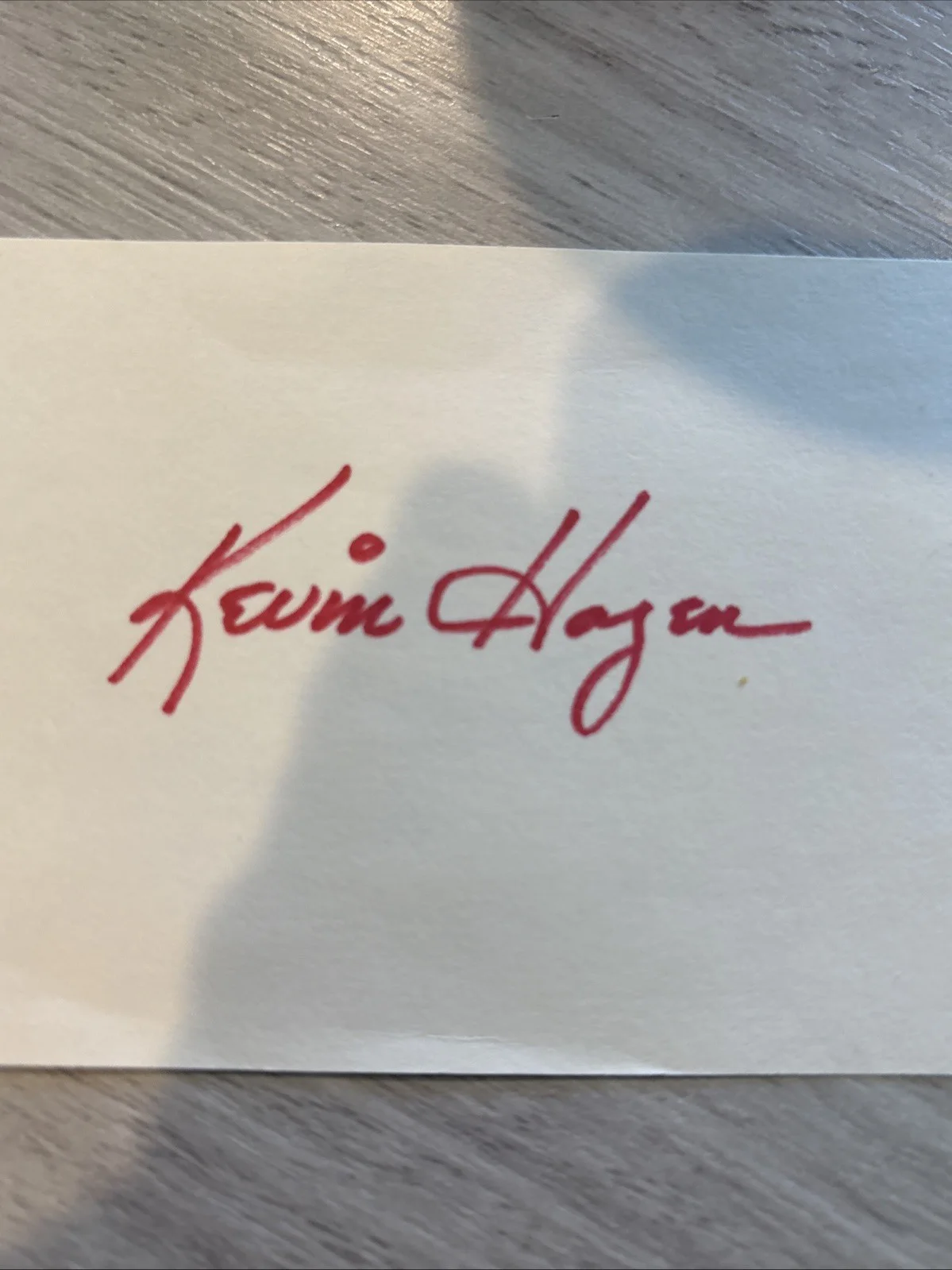 Kevin Hagen Hand Signed 8 x 11 Index Card PSA Cert Little House on the Prairie, изображение 2