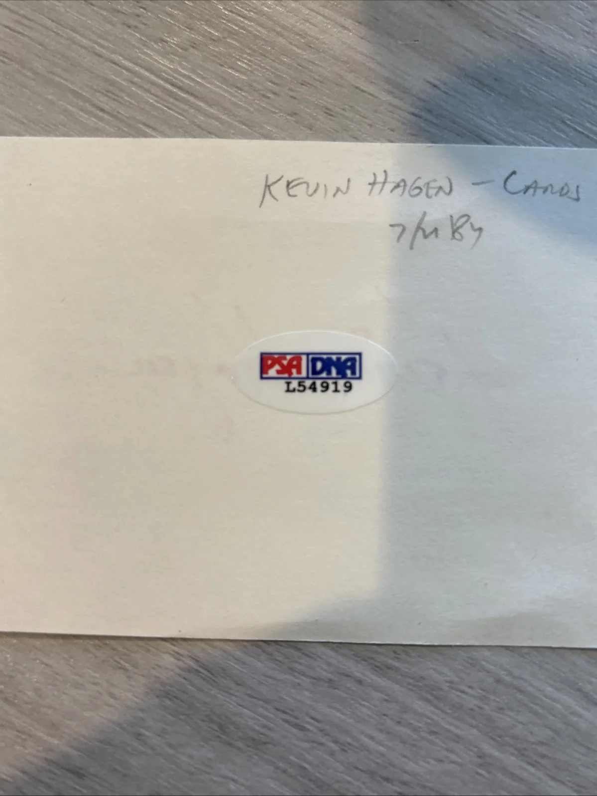 Kevin Hagen Hand Signed 8 x 11 Index Card PSA Cert Little House on the Prairie, изображение 3