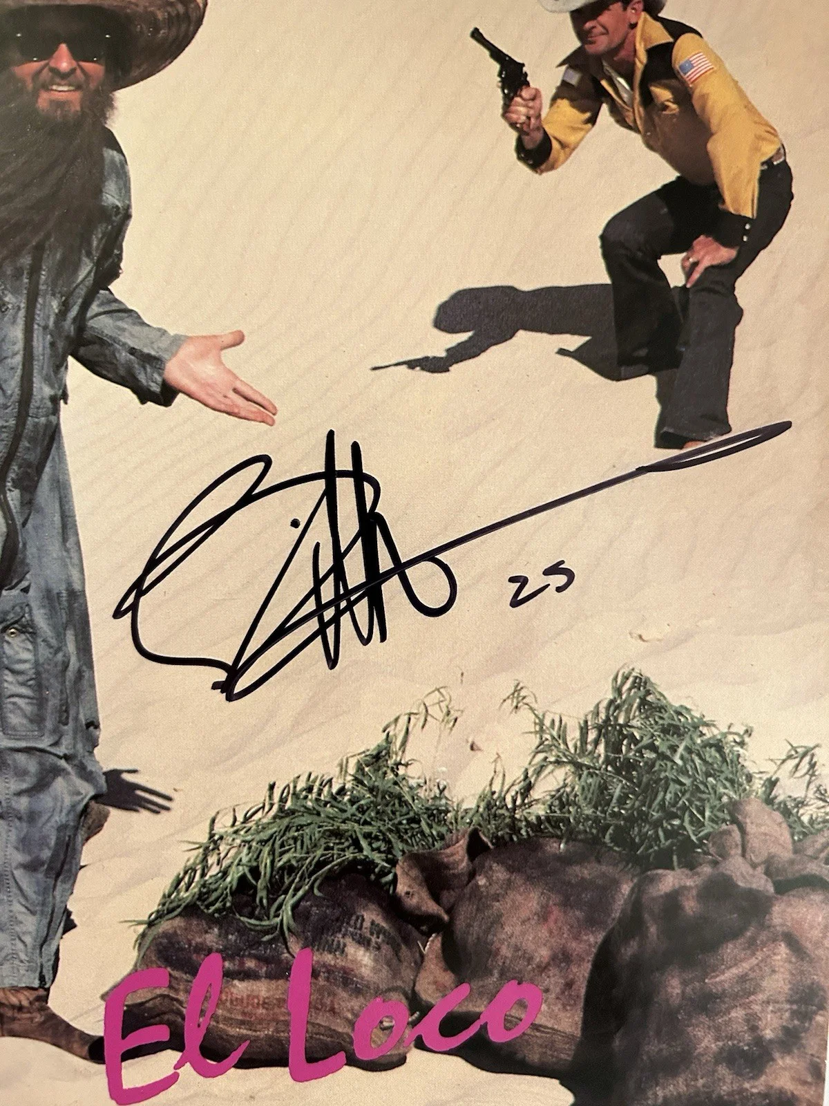 Billy Gibbons of ZZ TOP Signed Vinyl El Loco (proof pic) Autograph, изображение 3