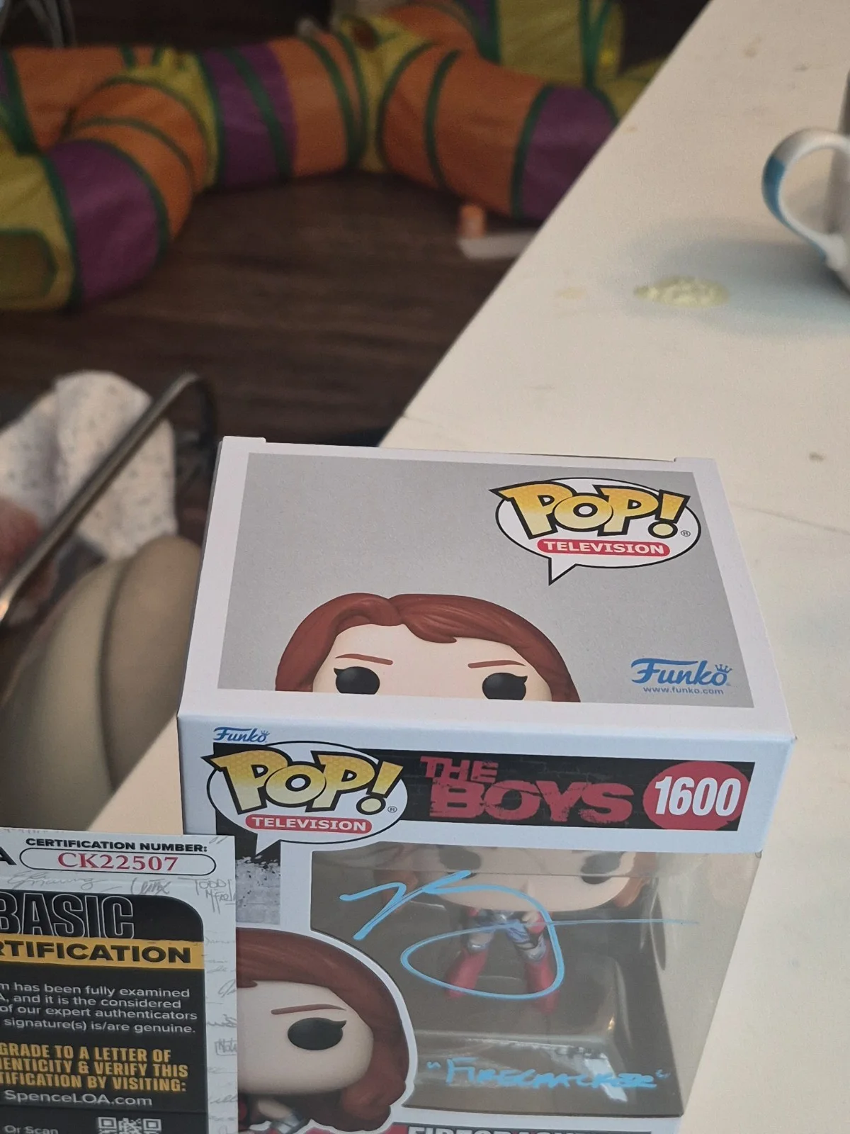 Valorie Curry — Valorie Curry The Boys TV Show signed Firecracker Funko Pop Vinyl JSA Ck22507, image 4