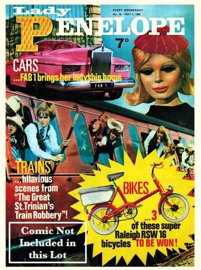 LADY PENELOPE TV21 Gerry Anderson Rarity St Trinians Promo Campaign Book 1966, изображение 4