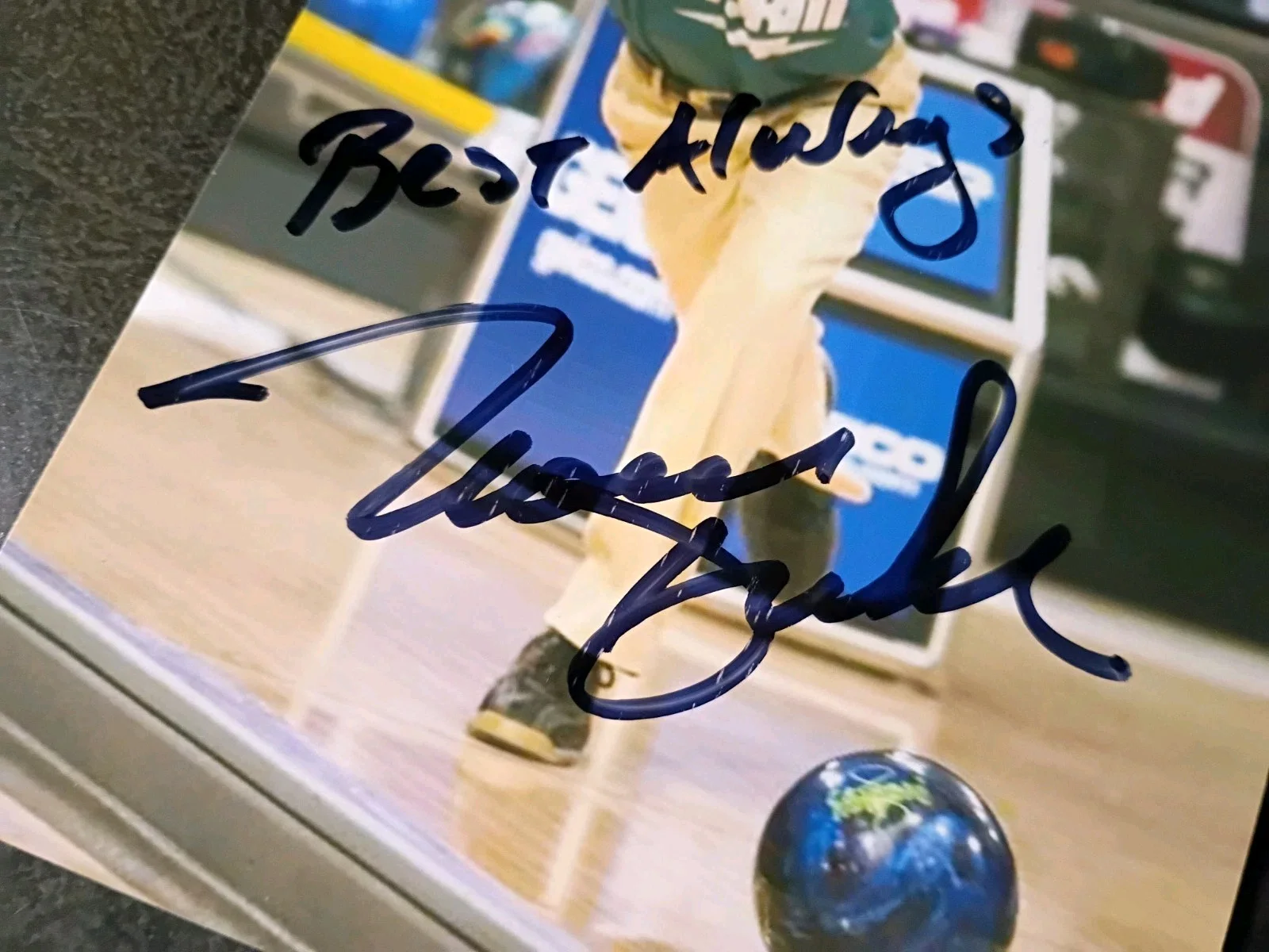 KARL HELD — NORM DUKE Hand Signed Autograph 3X5 CARD & 4X6 Photo - PBA BOWLING LEGEND, image 3
