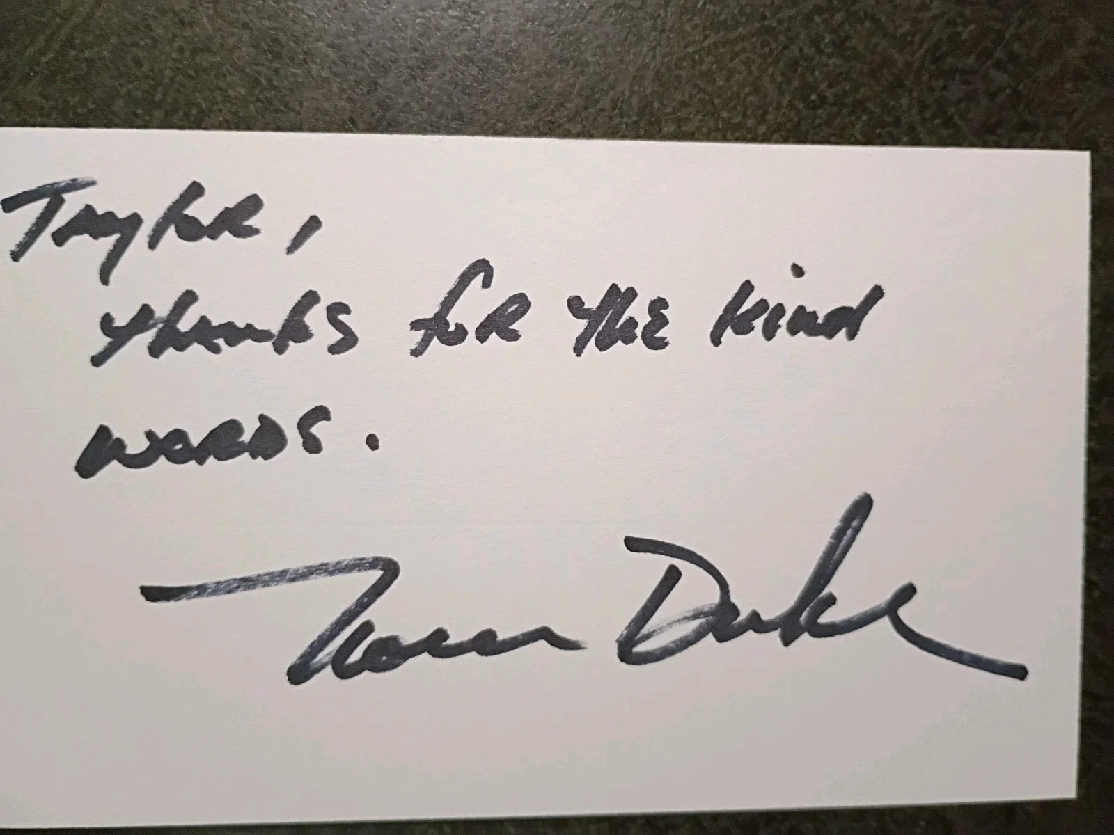 KARL HELD — NORM DUKE Hand Signed Autograph 3X5 CARD & 4X6 Photo - PBA BOWLING LEGEND, image 4