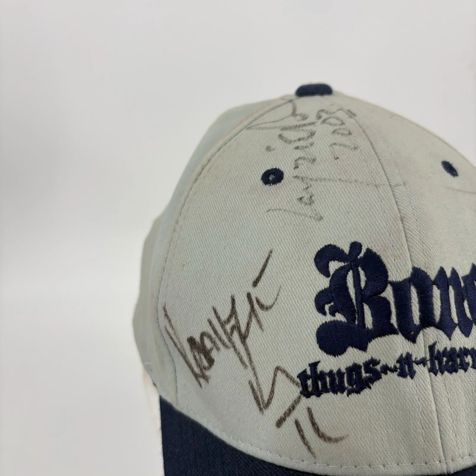 Vintage Bone Thugs-N-Harmony Autographed Two-Tone Baseball Hand-Signed Hip Hop, image 2