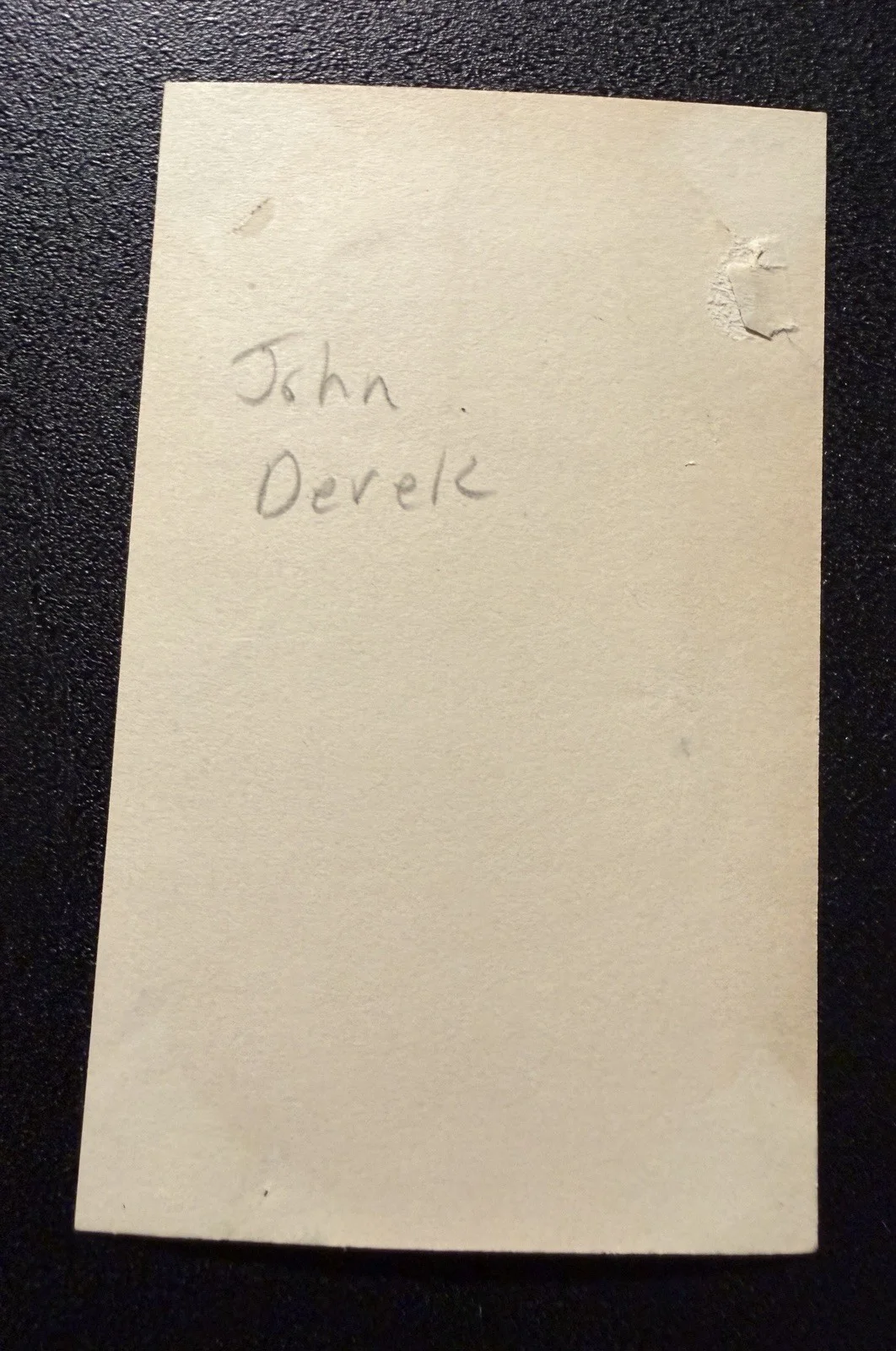 vintage JOHN DEREK 2.5” x 4” photograph, image 4