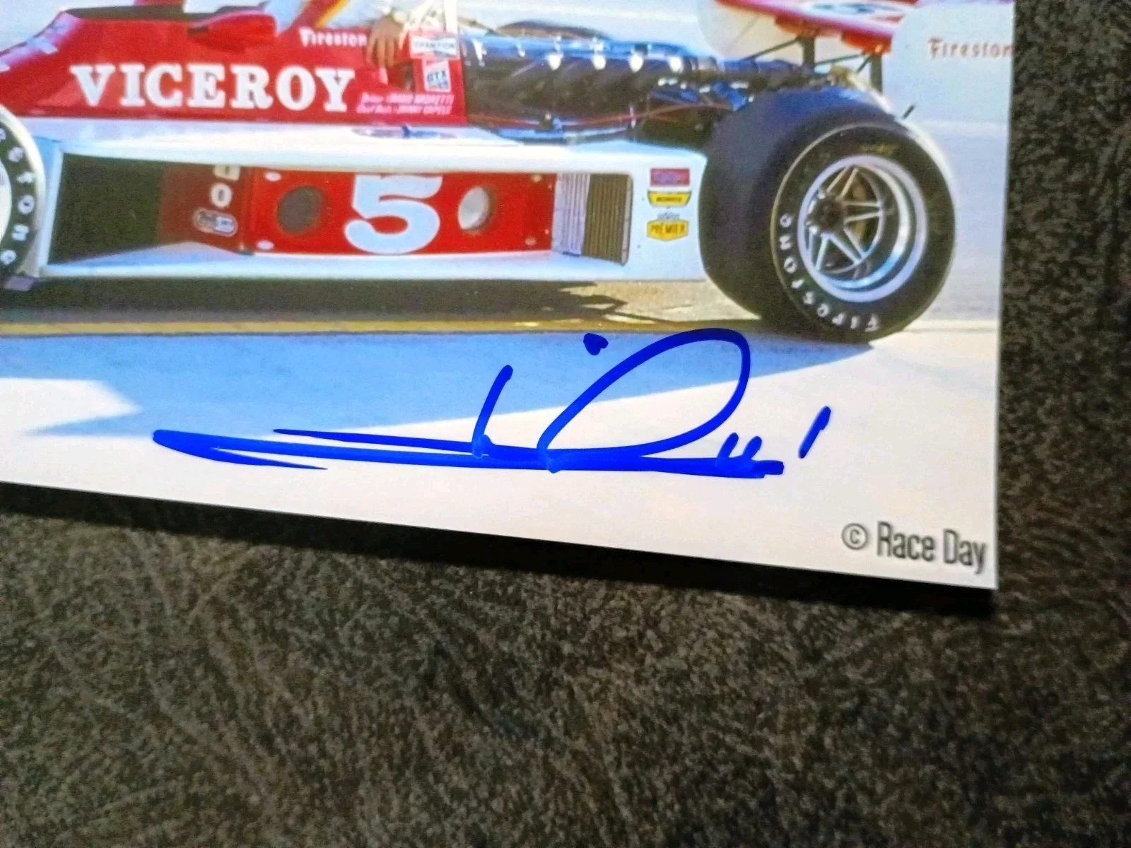 MARIO ANDRETTI Hand Signed Autograph 4X6 Photo -- INDY RACE CAR LEGEND DRIVER, image 2