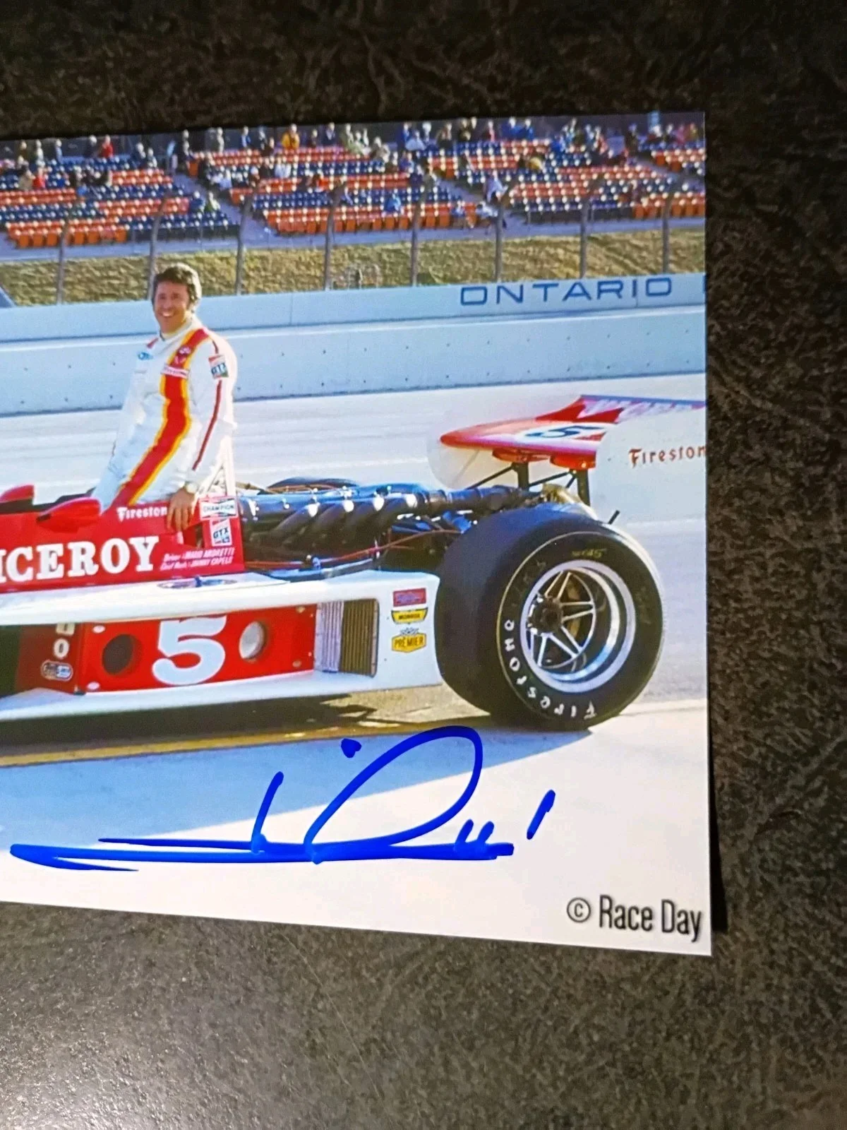 MARIO ANDRETTI Hand Signed Autograph 4X6 Photo -- INDY RACE CAR LEGEND DRIVER, image 3