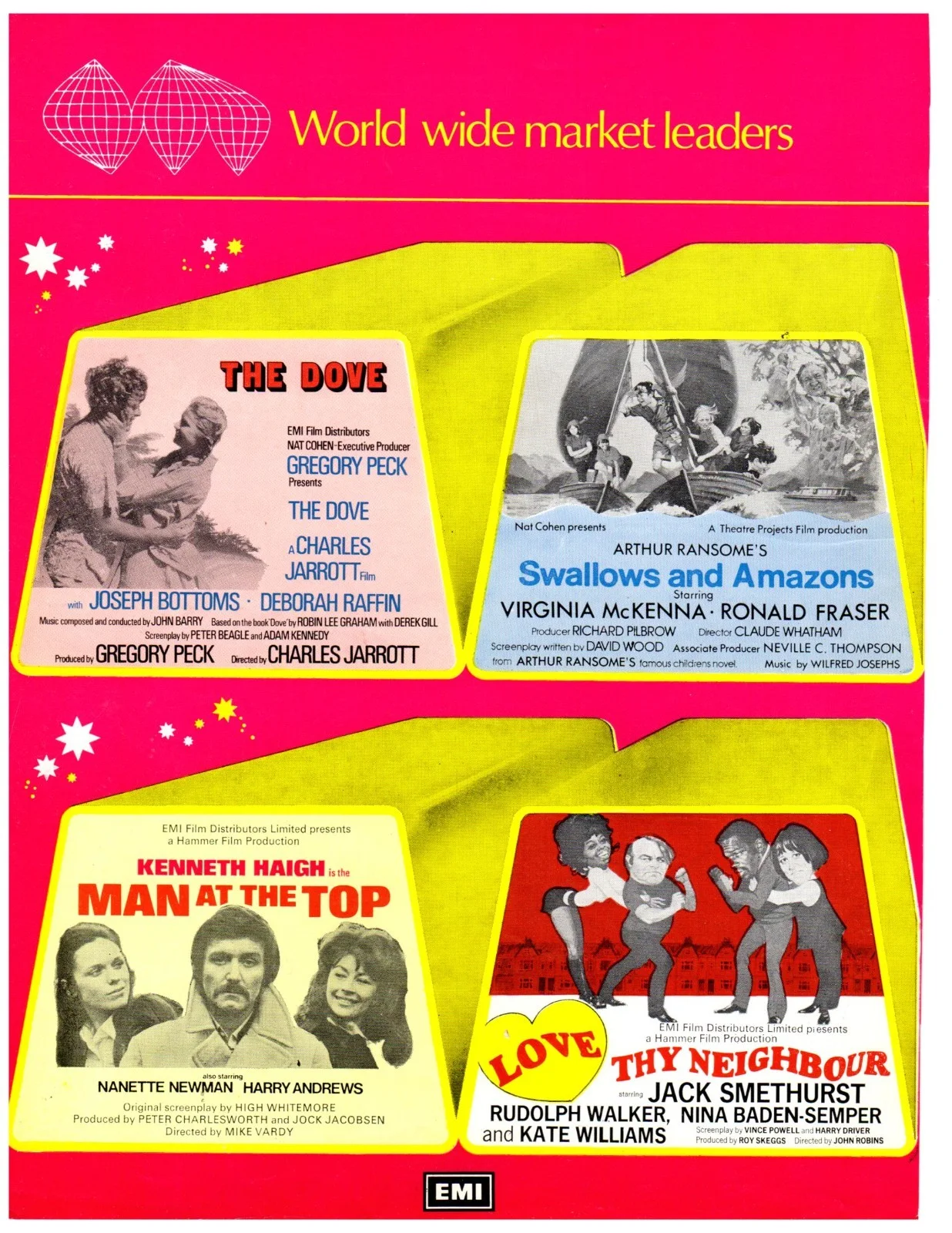 Original 11 x 8 Trade Advert EMI 1973 Double-Sided Benny Hill Percy's Progress, image 2
