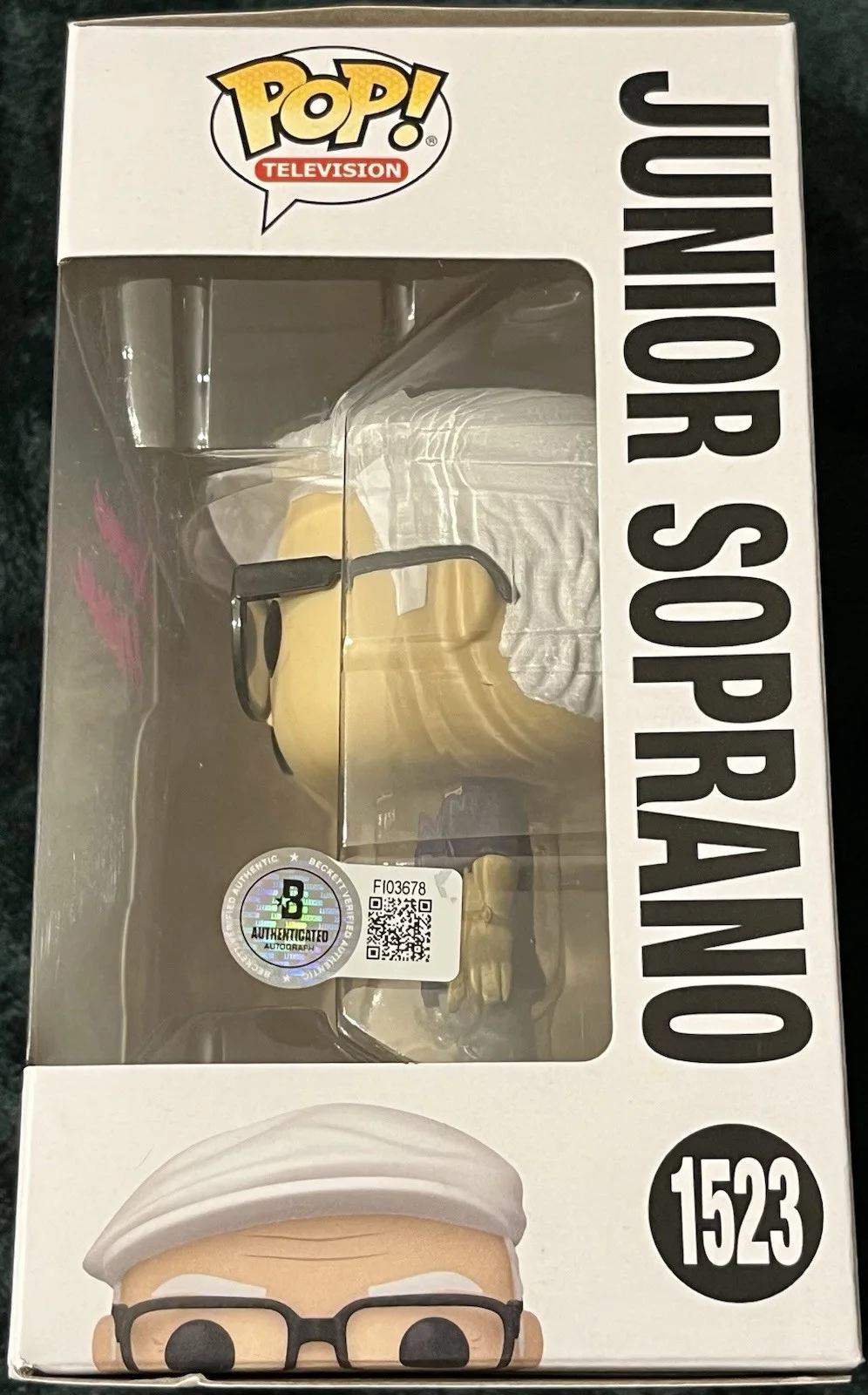 Dominic Chianese — DOMINIC CHIANESE Signed FUNKO POP! Auto COA #1523 JUNIOR SOPRANO The Sopranos, image 3