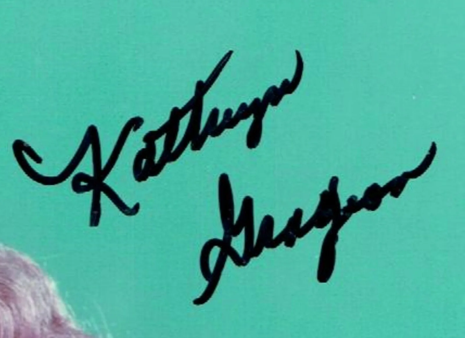 Kathryn Grayson — KATHRYN GRAYSON HAND SIGNED 8X10 COLOR PHOTO AUTOGRAPH - SINGER ACTRESS, image 2