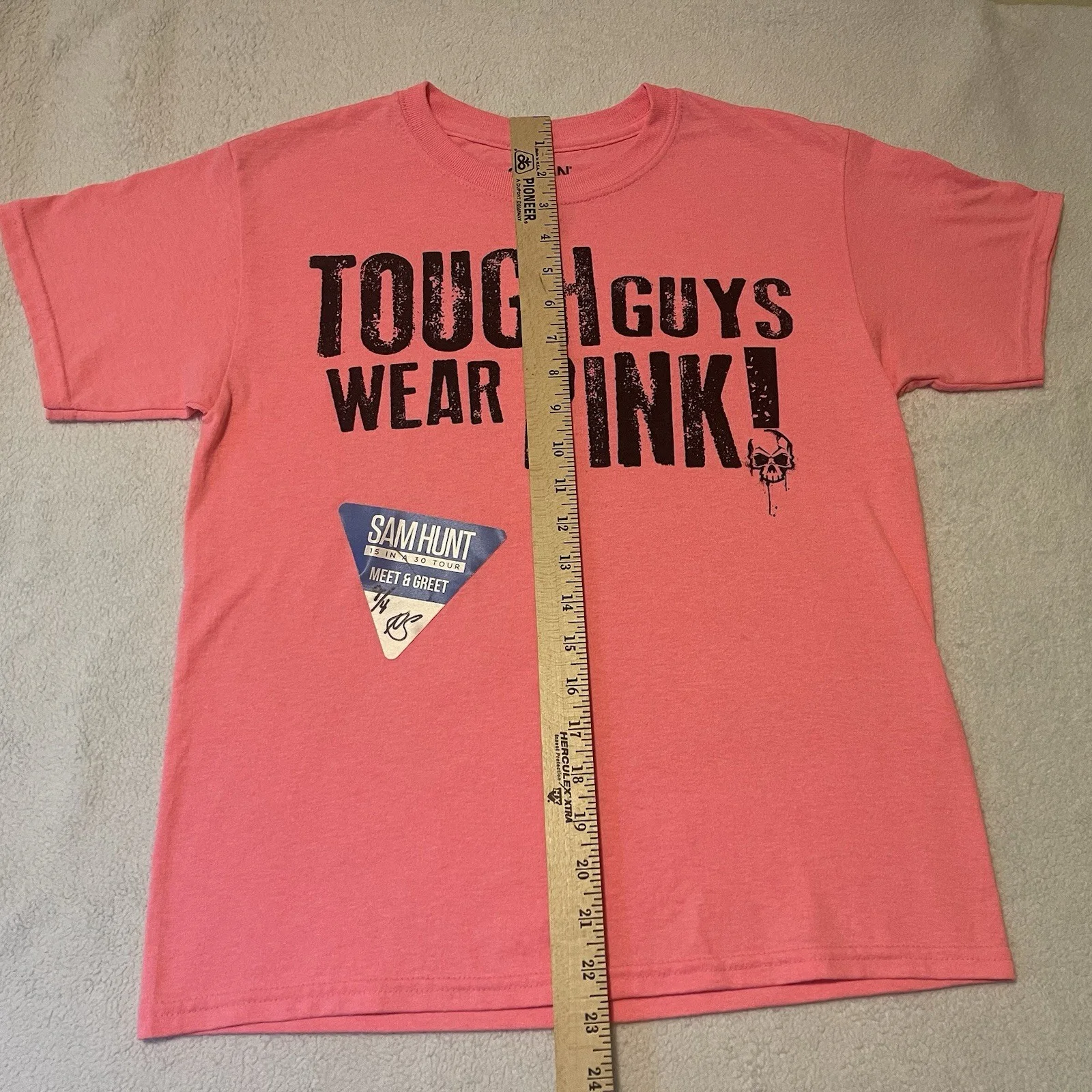 Autographed Sam Hunt 15 In A 30 Tour Meet & Greet Shirt Size Youth XL, image 2