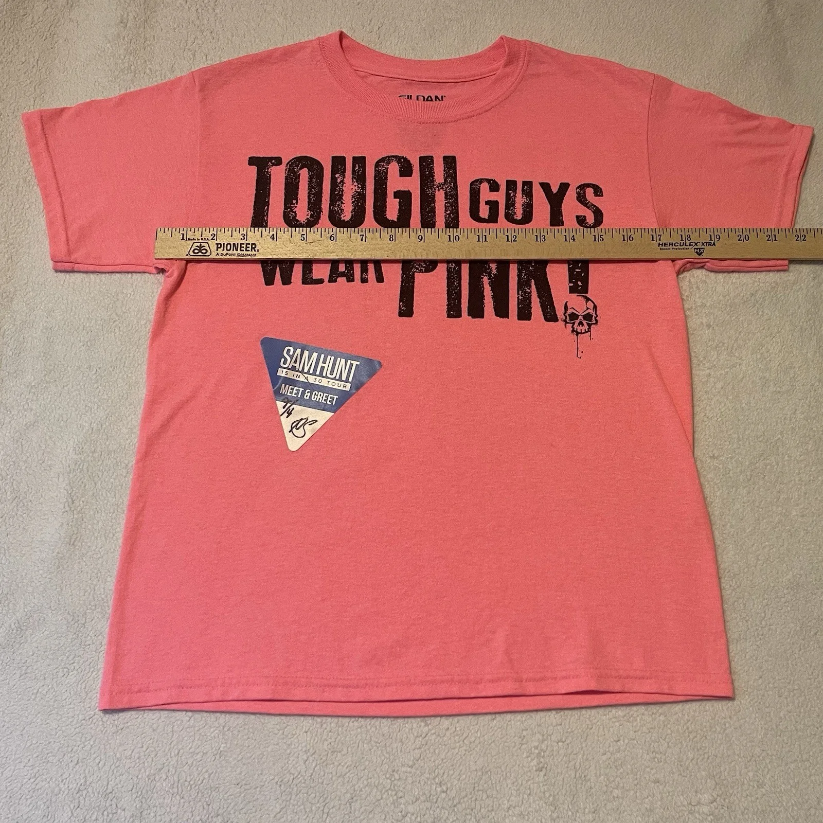 Autographed Sam Hunt 15 In A 30 Tour Meet & Greet Shirt Size Youth XL, image 3