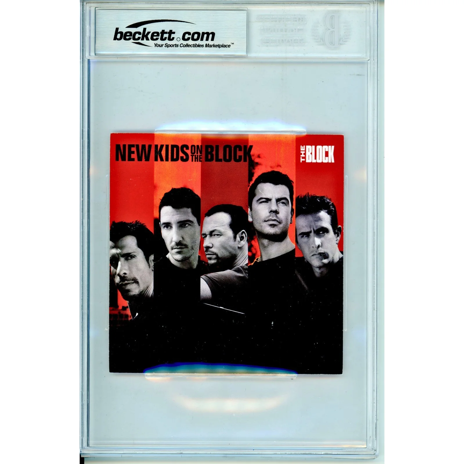 Donnie Wahlberg, Jonathan Knight, Jordan Knight — New Kids On The Block Signed CD Insert NKOTB Beckett BAS Slabbed COA Music All 5, image 5