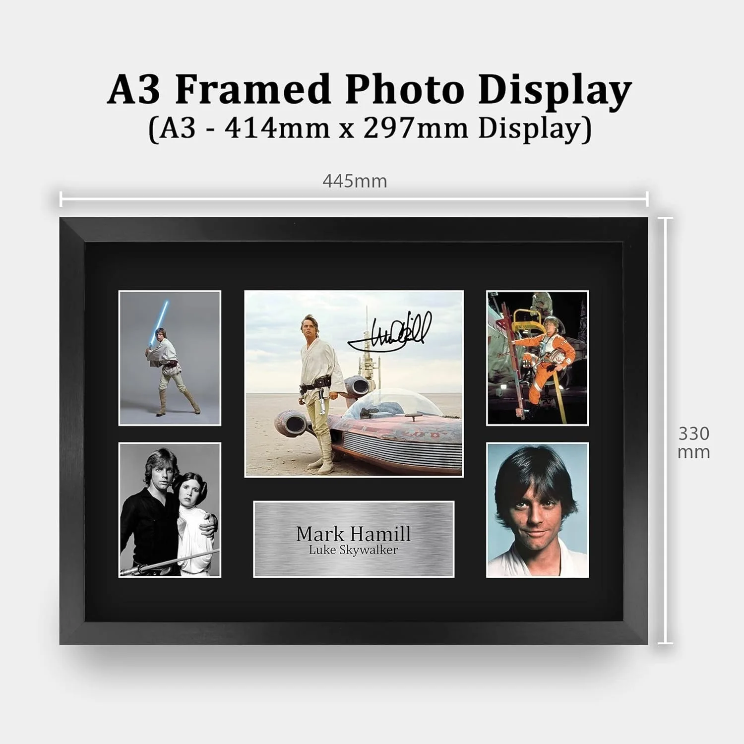Mark Hamill — Luke Skywalker Mark Hamill 16x12 A3 Signed Print Display^, image 4