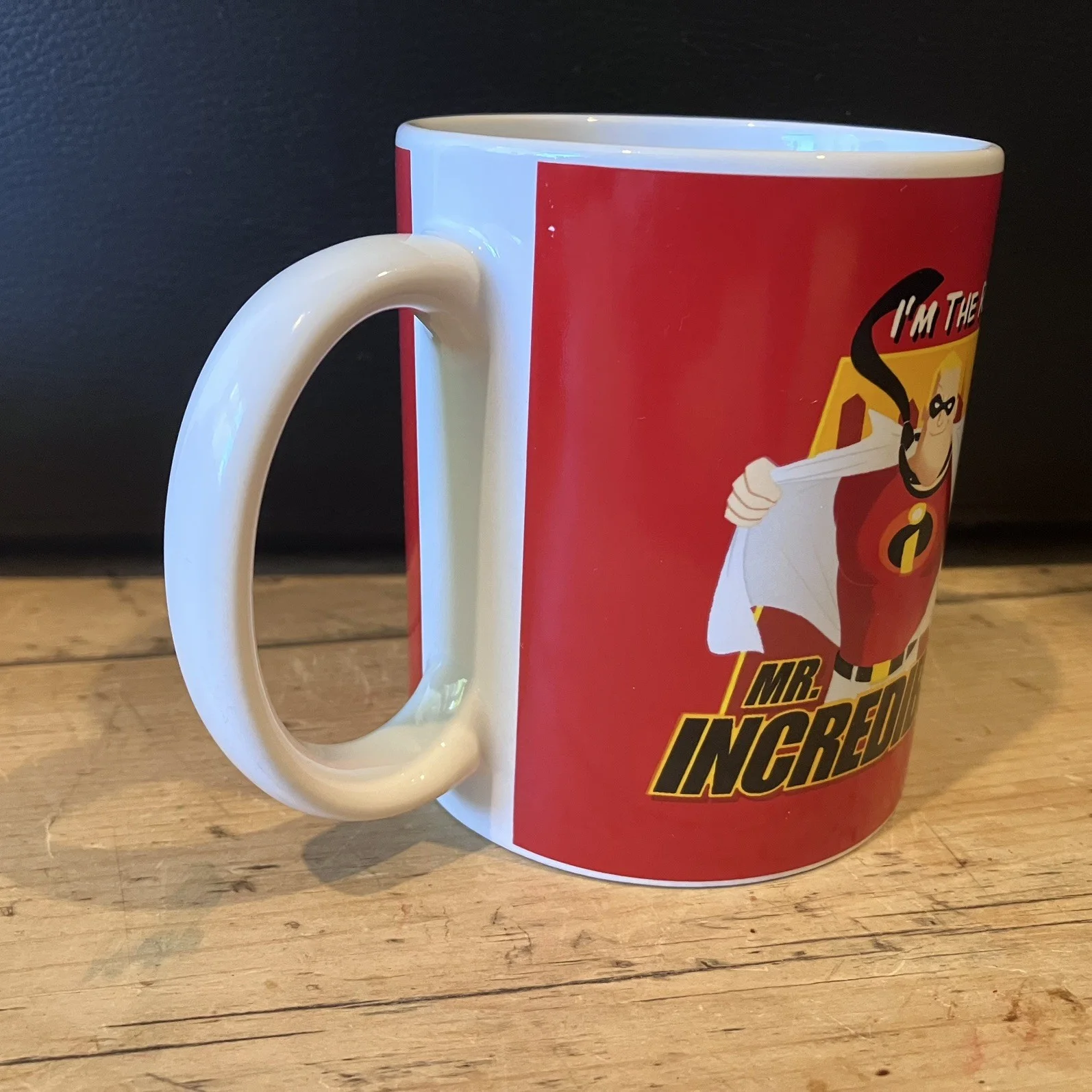 Disney Pixar The Incredibles Mr Incredible Coffee Tea Mug Red Hot Beverages, image 4