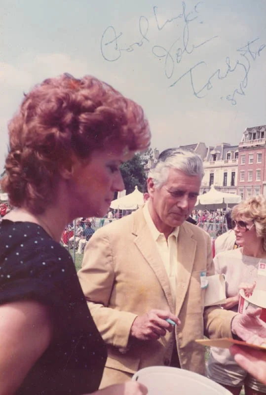 John Forsythe — JOHN FORSYTHE - AUTOGRAPHED SIGNED PHOTOGRAPH 1984