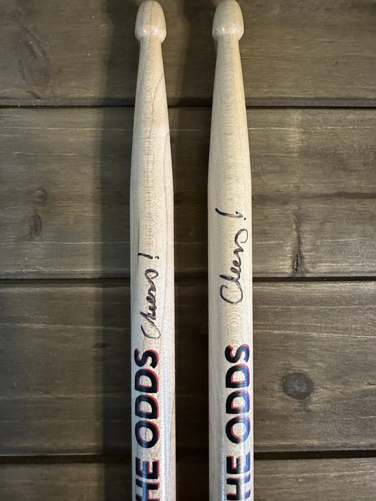 Sandy Gennaro Signed Autographed “Beat The Odds” Hot Sticks Custom Drumsticks, image 3