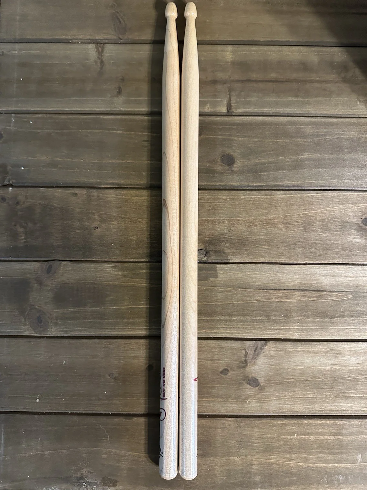 Sandy Gennaro Signed Autographed “Beat The Odds” Hot Sticks Custom Drumsticks, image 5