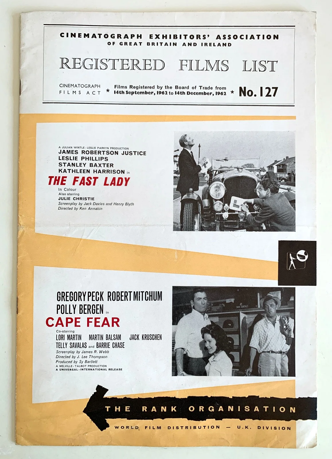 British Film Campaign Books & Promotional Items, 1950s-60s Large collection, изображение 4