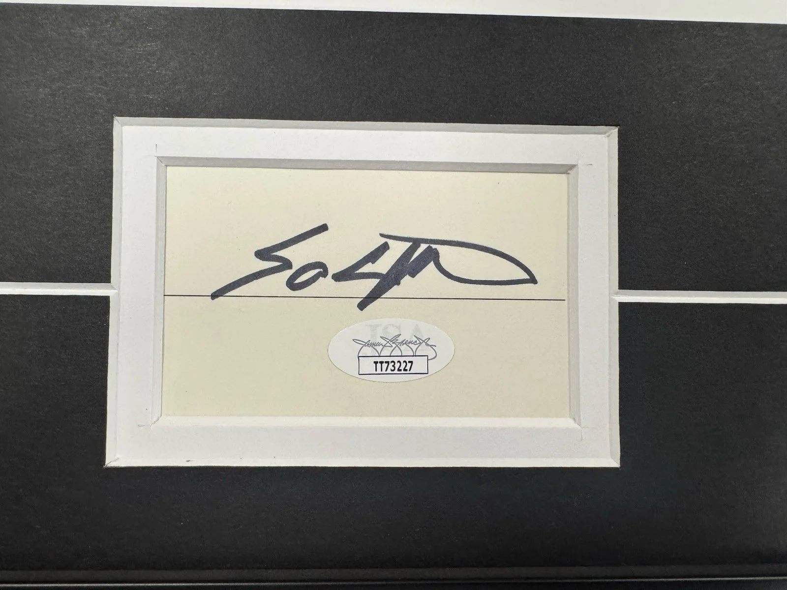 50 Cent Signed Cut Jsa Auto Custom Framed Rapper Actor, image 2