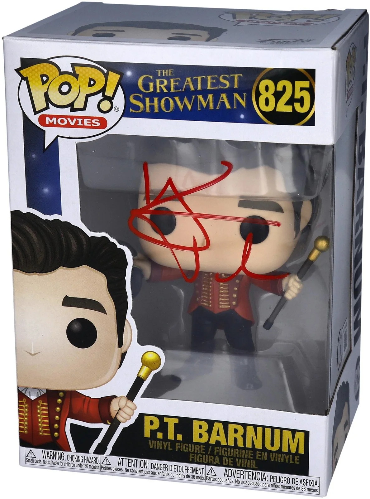 Hugh Jackman — Hugh Jackman The Greatest Showman Autographed PT Barnum #825 Funko Pop! - BAS