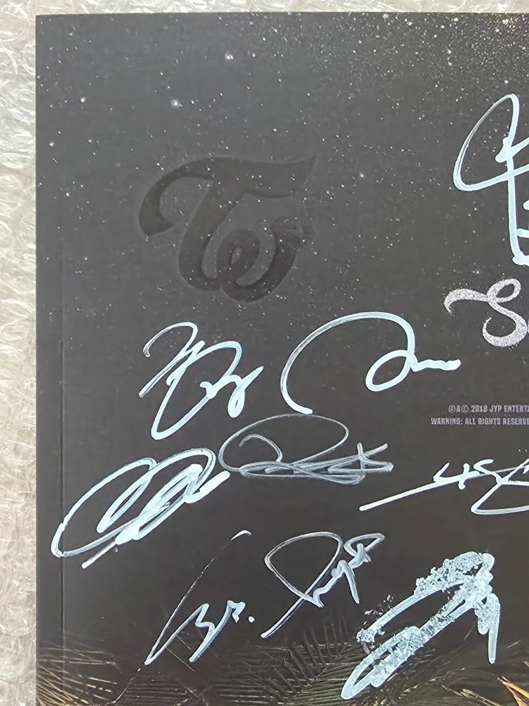 Jyp Twice Promo Sticker TWICE Summer Nights Album Autographed Hand Signed, изображение 5
