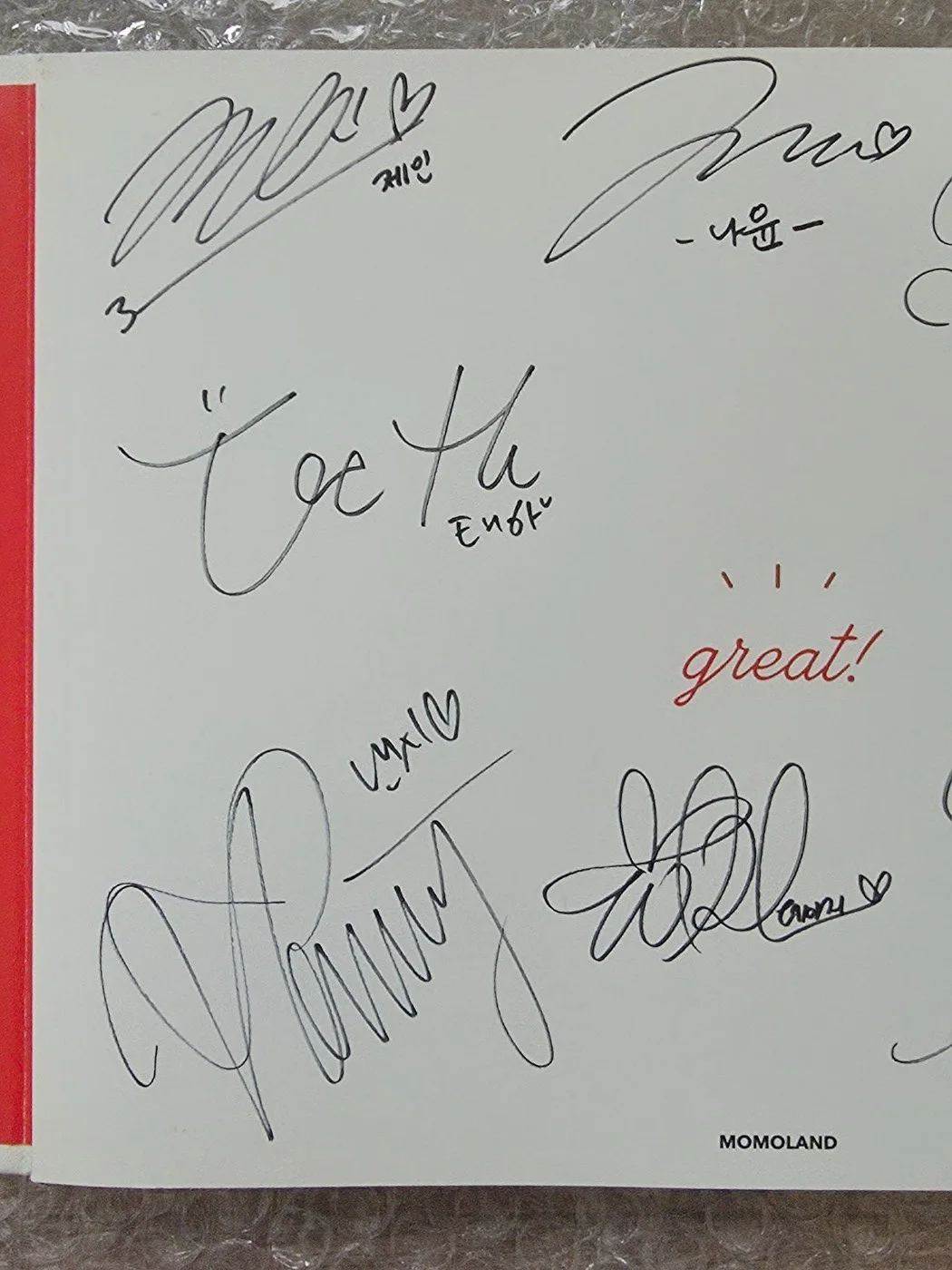 Momoland Promo Great 3rd Mini Album Autographed Hand Signed, image 3