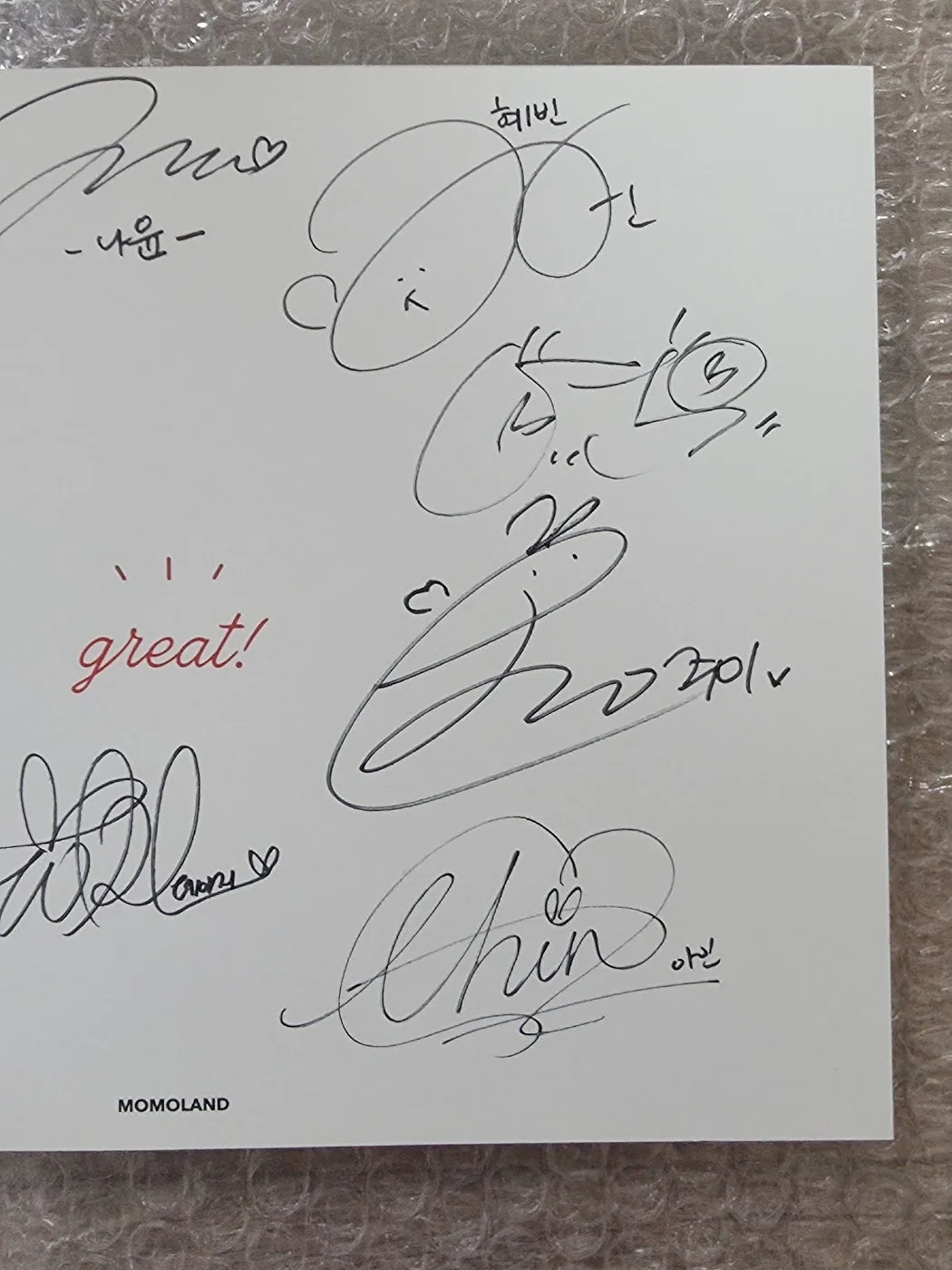 Momoland Promo Great 3rd Mini Album Autographed Hand Signed, image 4