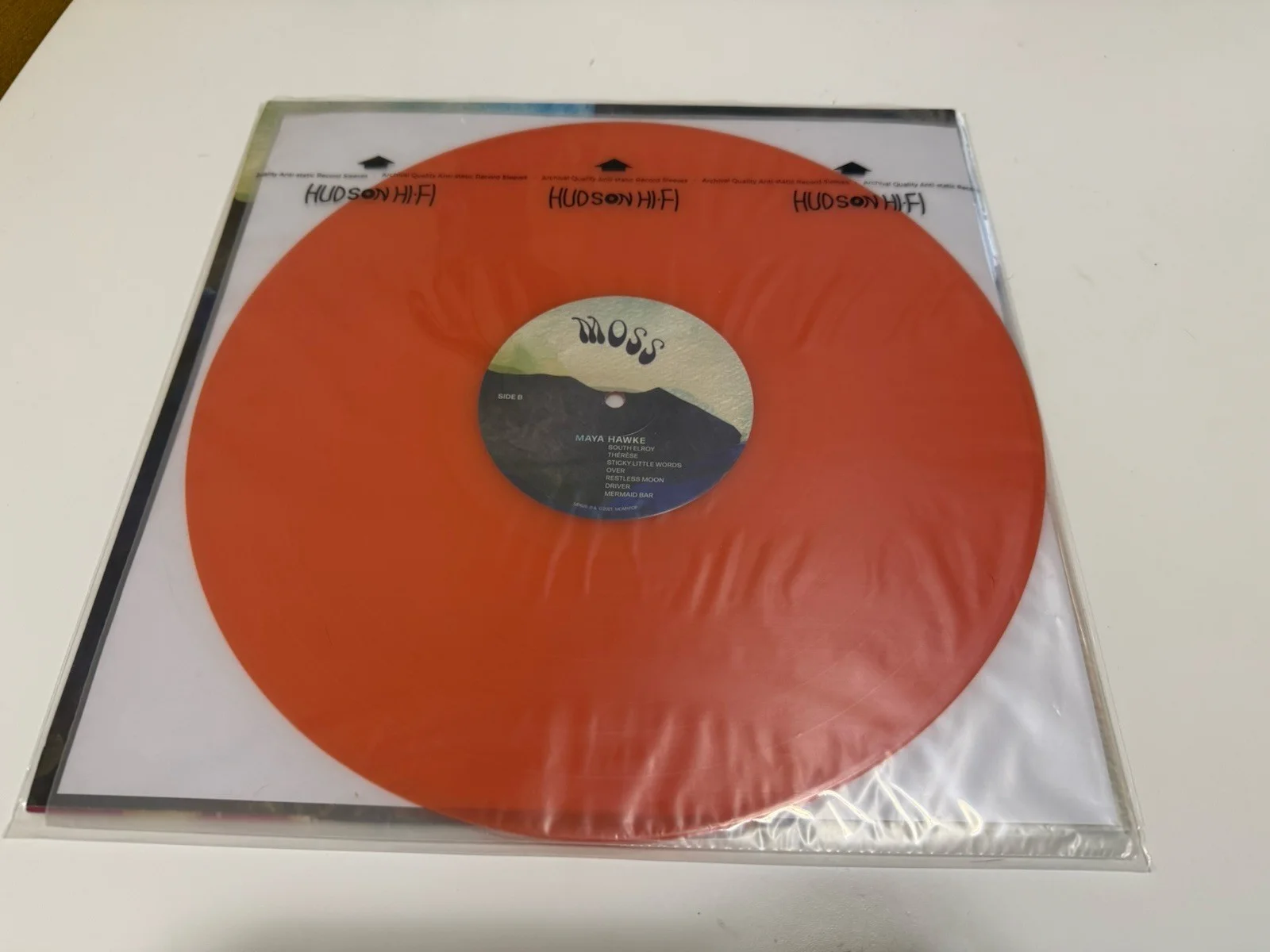 Moss Signed Orange Limited Edition Vinyl Record Original Autographed Music, изображение 2