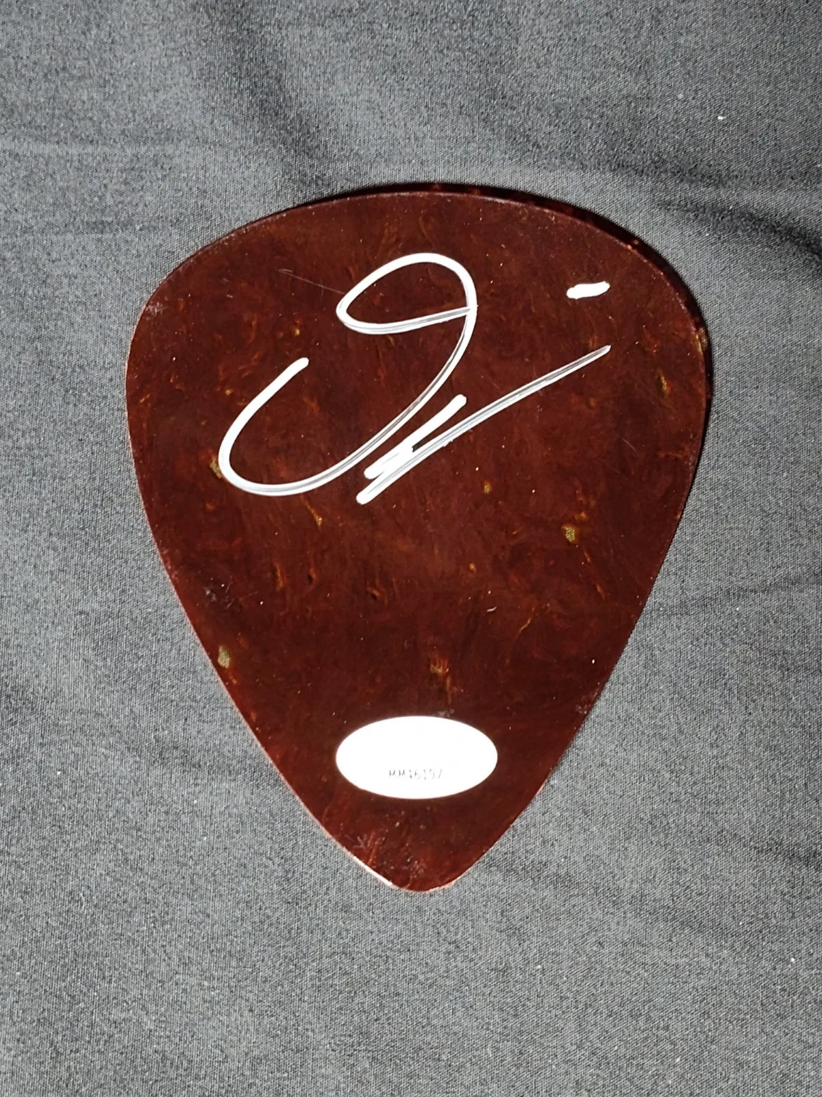 Megadeath (David Ellefson) Signed Monster Guitar Pick With JSA COA, image 2