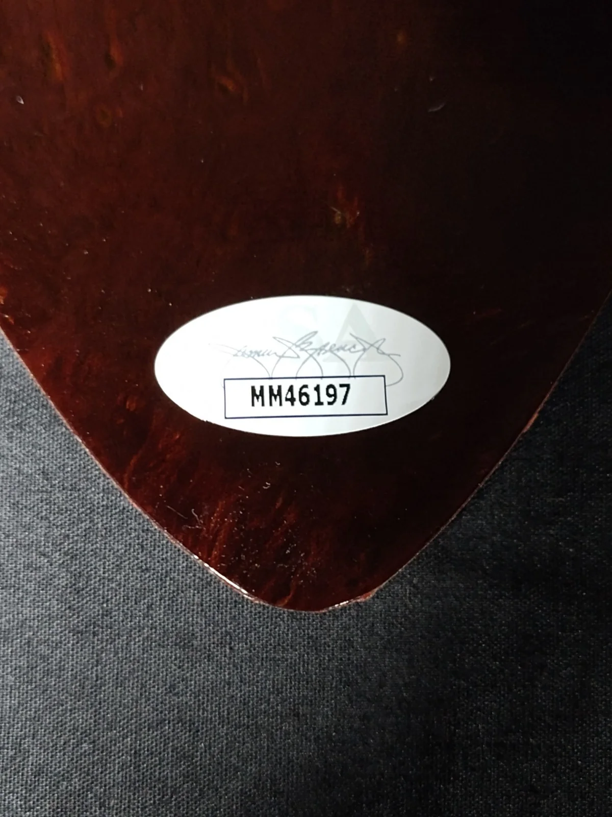 Megadeath (David Ellefson) Signed Monster Guitar Pick With JSA COA, image 3
