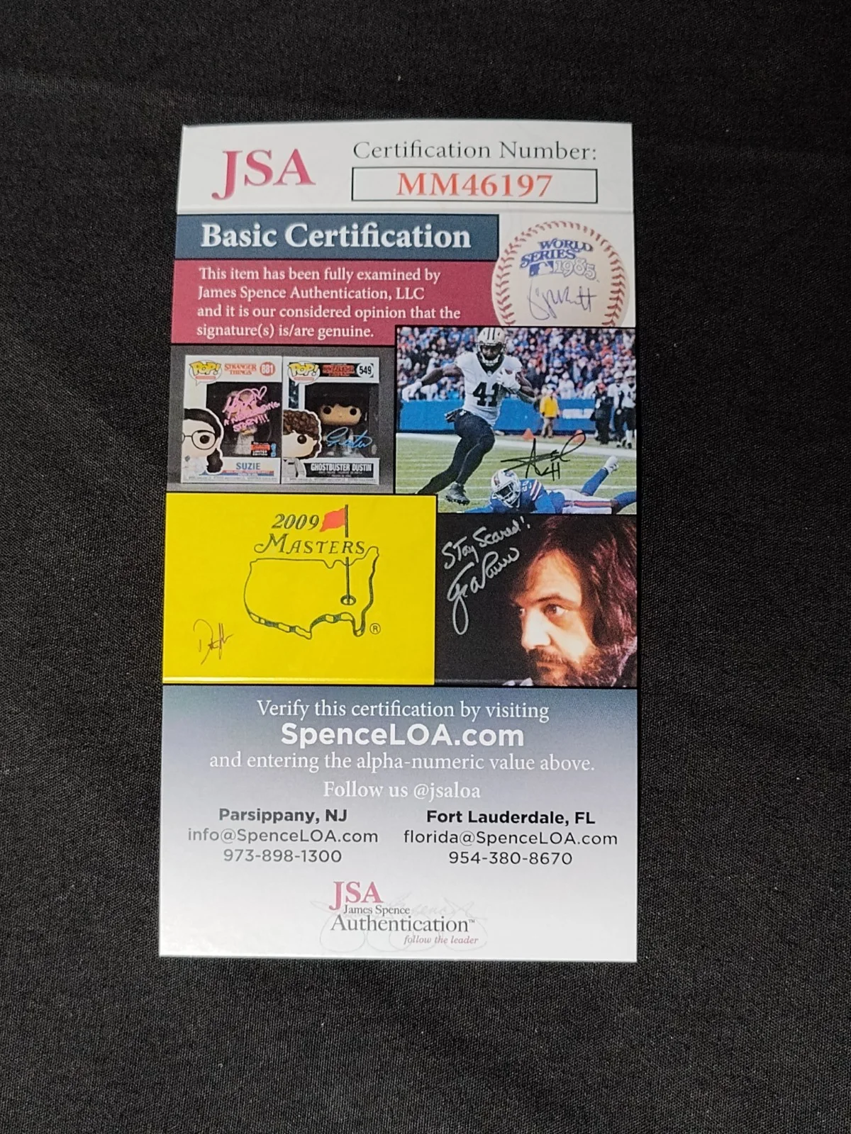 Megadeath (David Ellefson) Signed Monster Guitar Pick With JSA COA, image 4