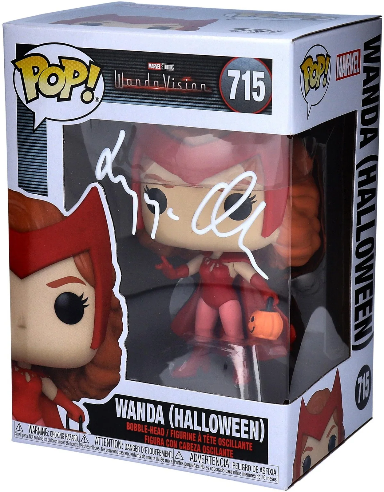 Elizabeth Olsen — Elizabeth Olsen Scarlet Witch Autographed #715 Funko Pop!