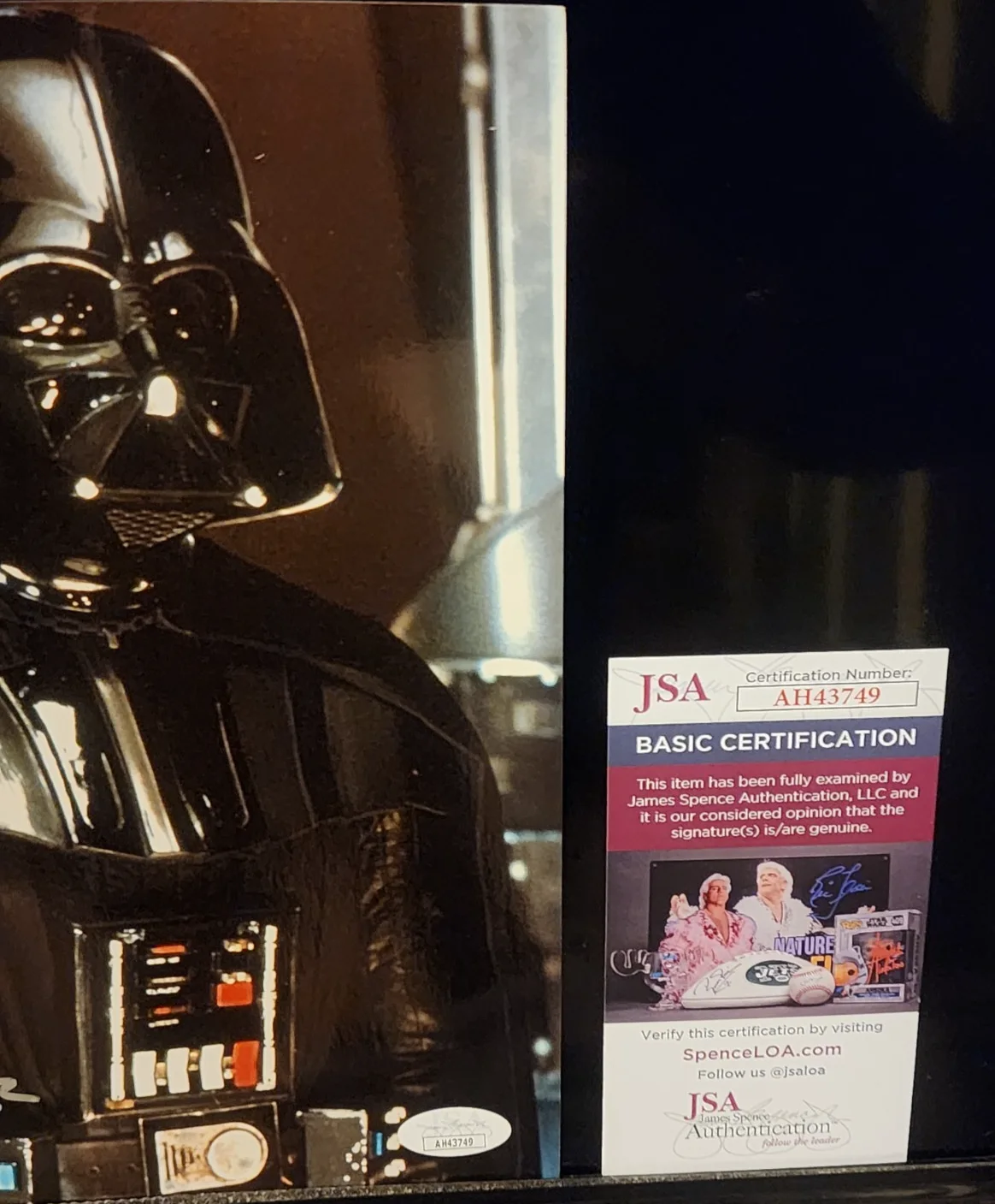 Dave Prowse — Star Wars - Dave Prowse is Darth Vader Signed Autograph Auto 8x10 Photo JSA COA, изображение 2