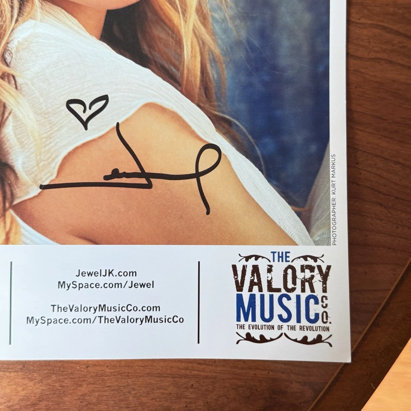 Jewel Color Publicity Photo Autographed By Jewl Singed, изображение 4
