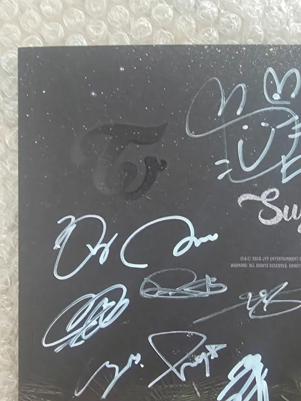 Jyp Twice Promo Sticker TWICE Summer Nights Album Autographed Hand Signed, изображение 5