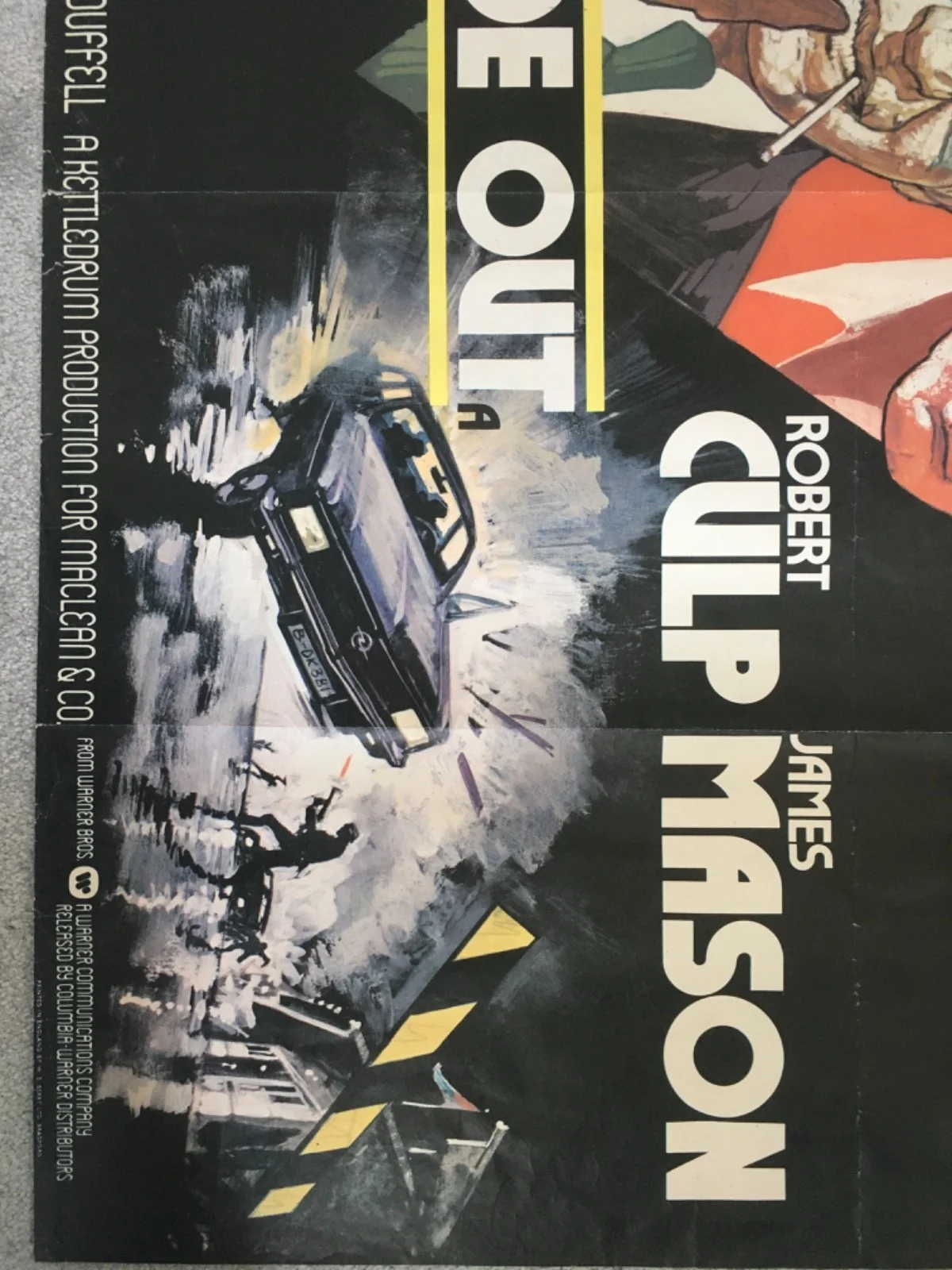 Inside Out (1975) U.K. Original Quad cinema Poster Telly Savalas, image 2