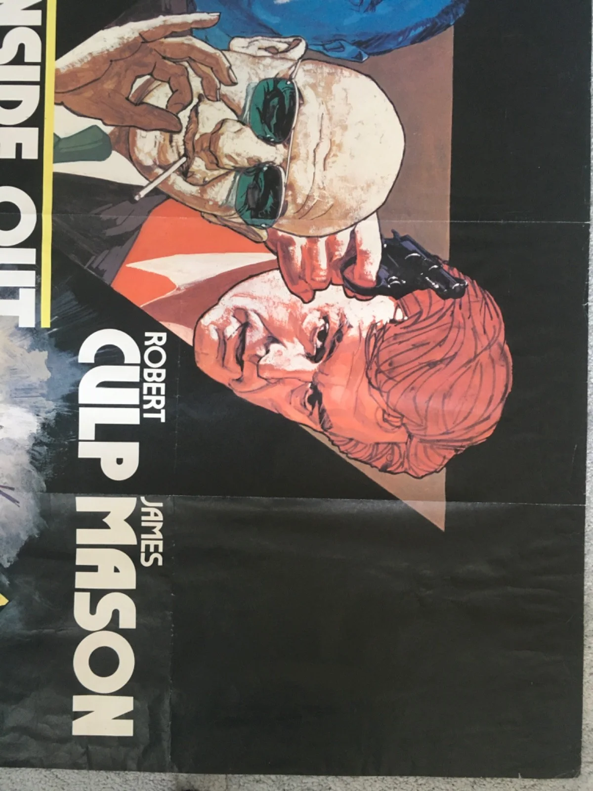 Inside Out (1975) U.K. Original Quad cinema Poster Telly Savalas, image 3