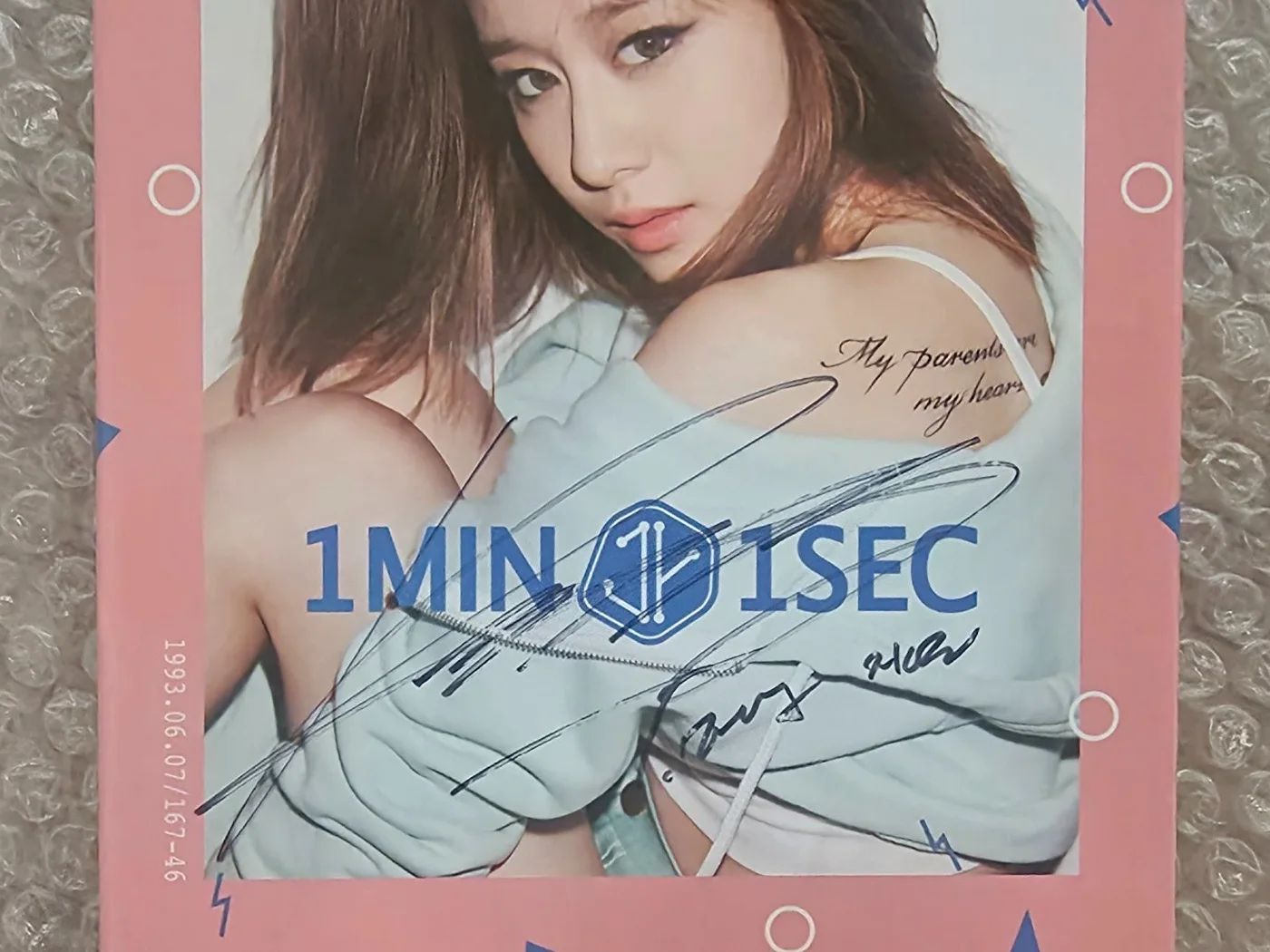 T-ARA JIYEON 1st 1 Min 1 Sec Promo Album Autographed Hand Signed, image 4