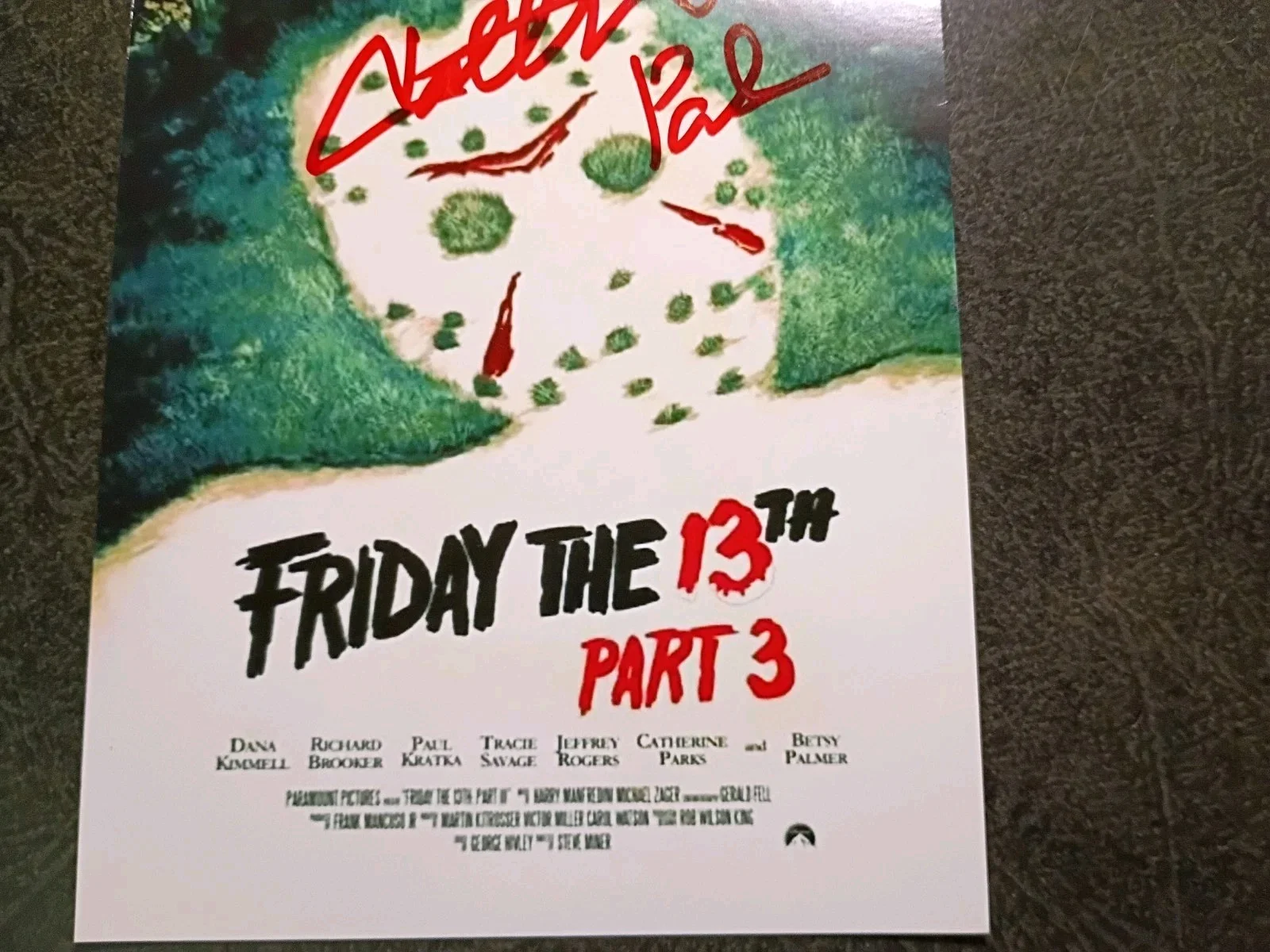 KONNAN — CATHERINE PARKS As VERA Hand Signed Autograph 4X6 Photo -- FRIDAY THE 13TH, изображение 4