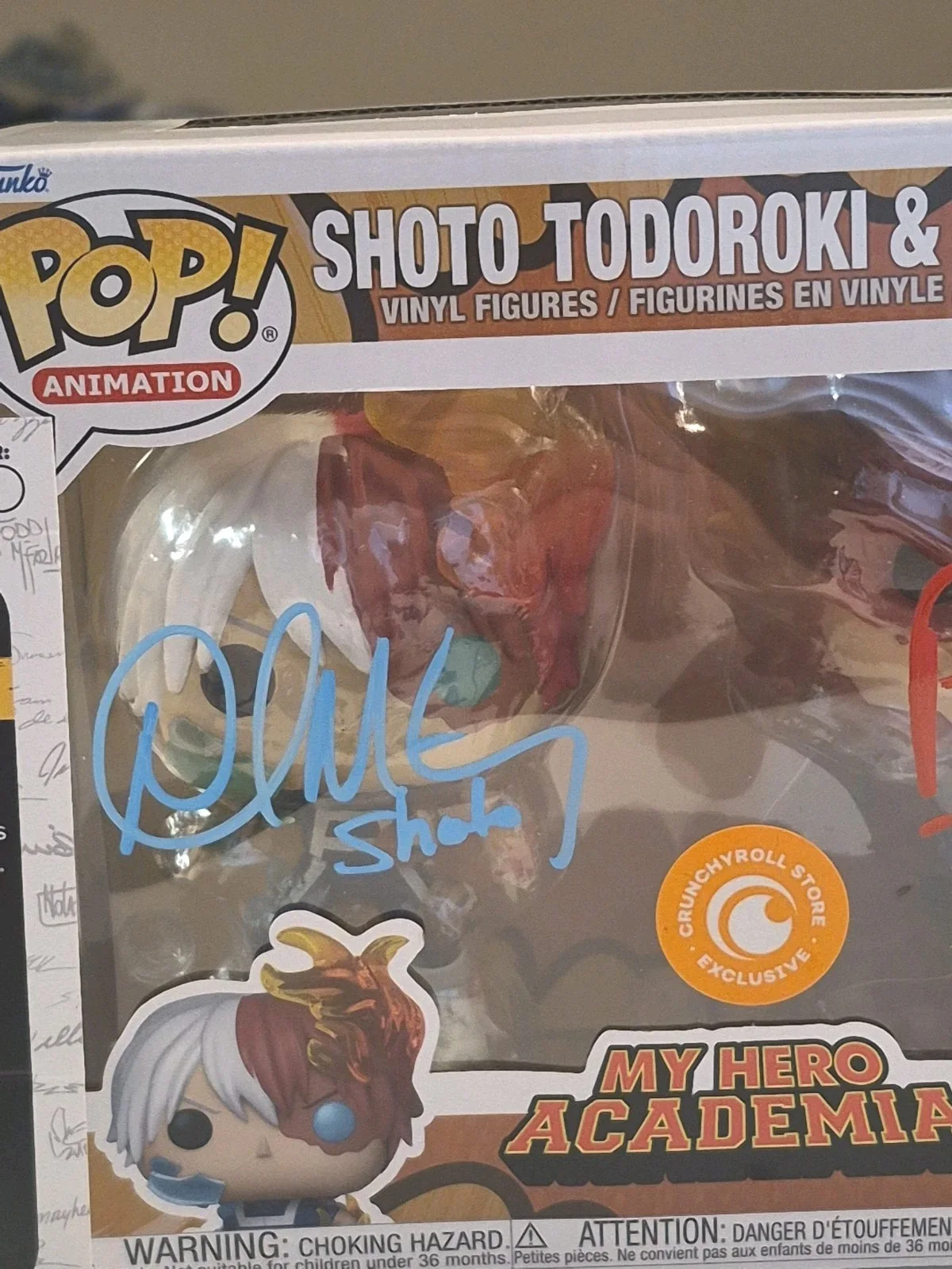 David Matranga, Patrick Seitz — David Matranga Patrick Seitz My Hero Academia signed Shoto & Endeavor Funko Pop, изображение 3