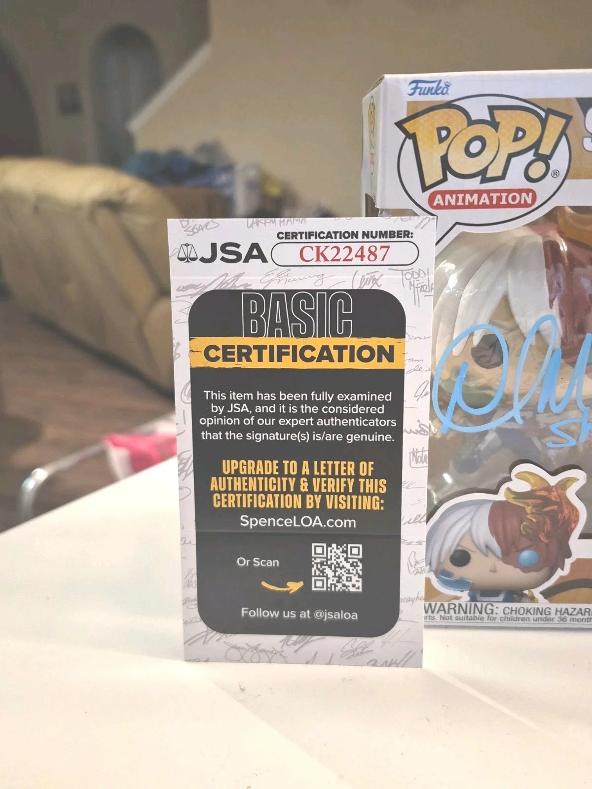 David Matranga, Patrick Seitz — David Matranga Patrick Seitz My Hero Academia signed Shoto & Endeavor Funko Pop, изображение 5