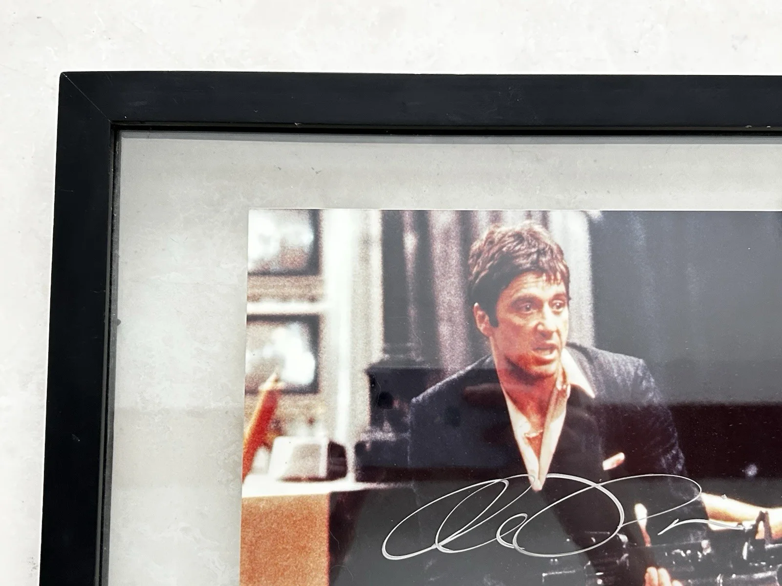 Al Pacino Signed Scarface Tony Montana 8x10 Photo COA Framed 12x15 Iconic Scene, изображение 5