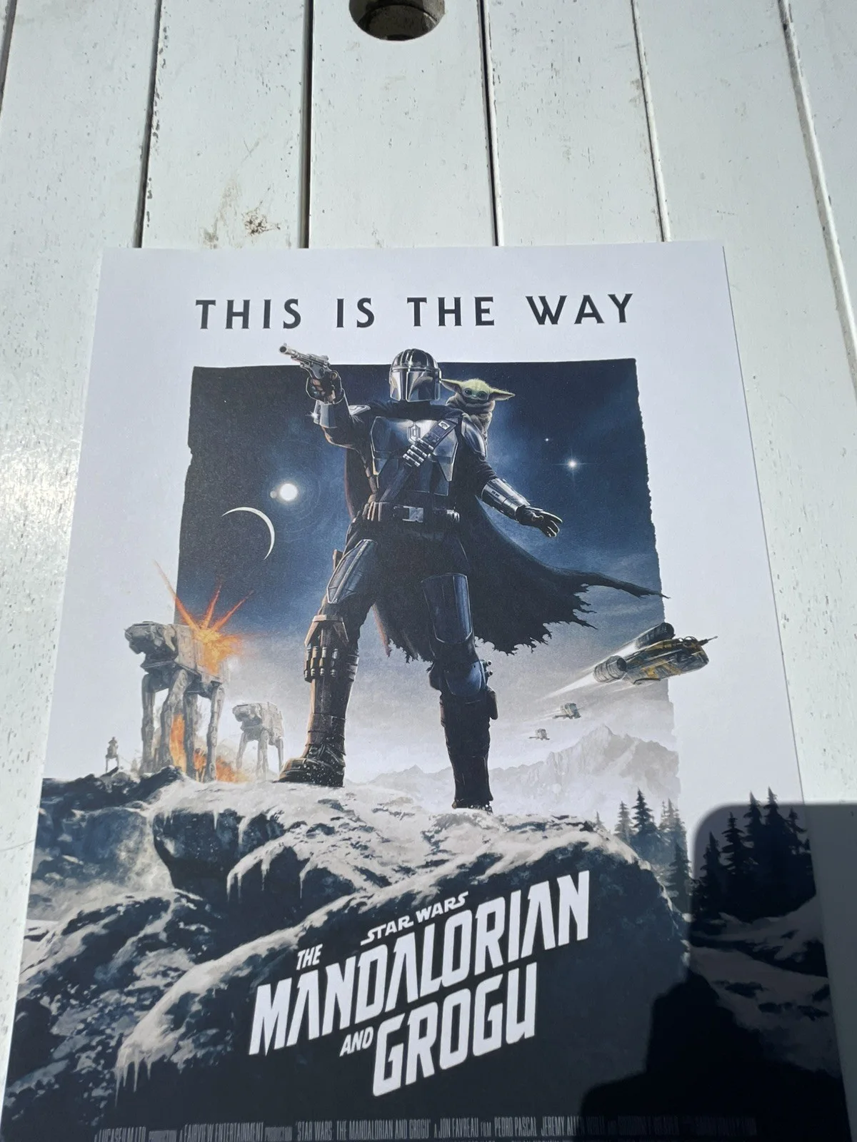 Mandalorian and Grogu "This is the way" Offical UK Cinema Poster A3 film movie, изображение 2
