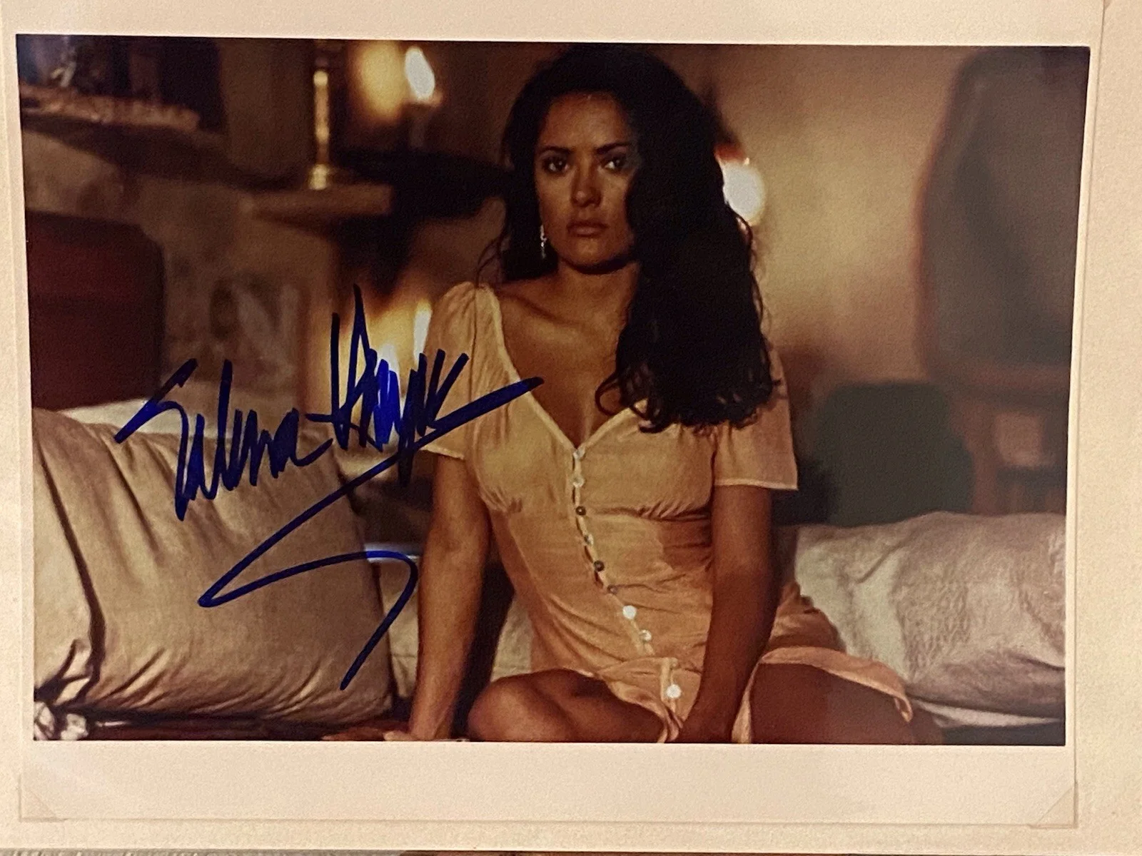 Salma Hayek — Authentic Vintage Autographed Photo of Salma Hayek 8x10, COA Included