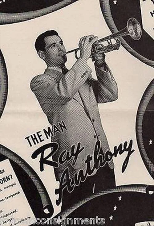 Ray Anthony Trumpet Horn Big Band Orchestra Vintage Magazine Advertising Print, изображение 2