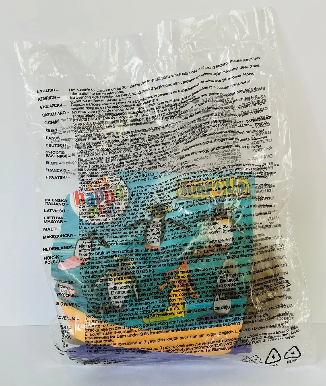 BNIP 2007 MCDONALDS SURFS UP PLUSH SOFT TOY FIGURE & BOARD REGGIE OTTER COLLECT, image 2