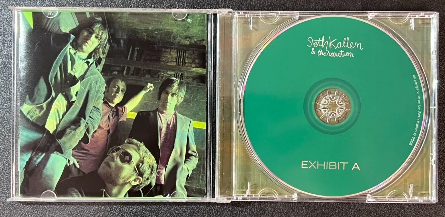 Seth Kallen — Seth Kallen & The Reaction Signed CD Album 2006 AUTO "Exhibit A" Rock Band WOW!, изображение 3