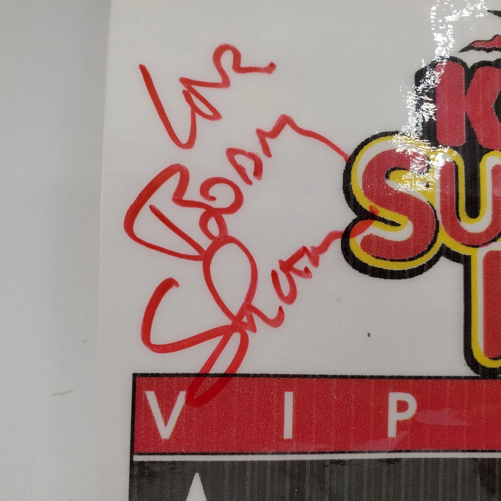 RARE Bob Body Shazam Fouts Signed KAZ FM VIP Pass Autograph WV Radio DJ History, изображение 2